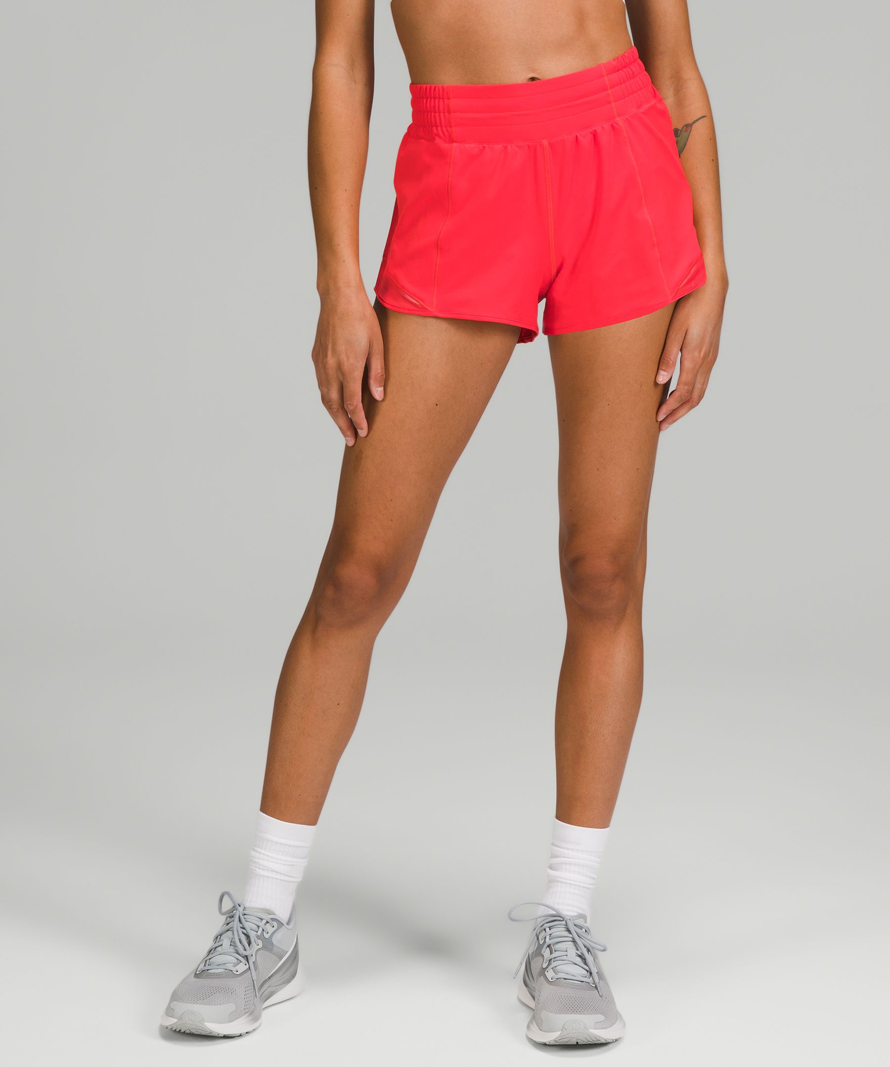 Lululemon Hotty Hot High-rise Lined Shorts 2.5 In Carnation Red