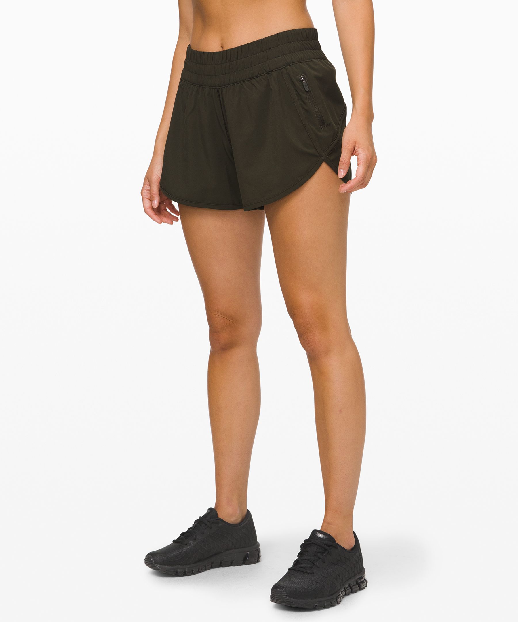 Lululemon Tracker Short V *4" In Dark Olive