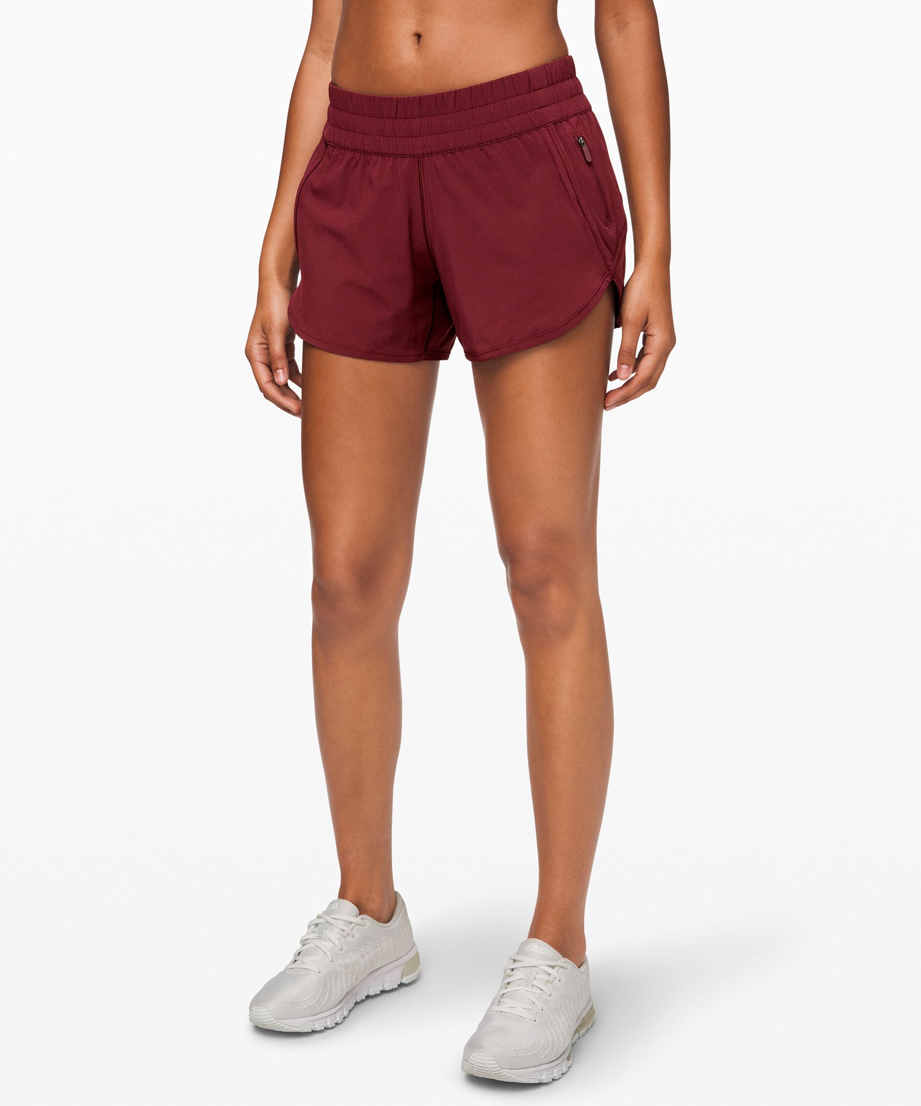 Lululemon Tracker Short V *4" In Deep Rouge