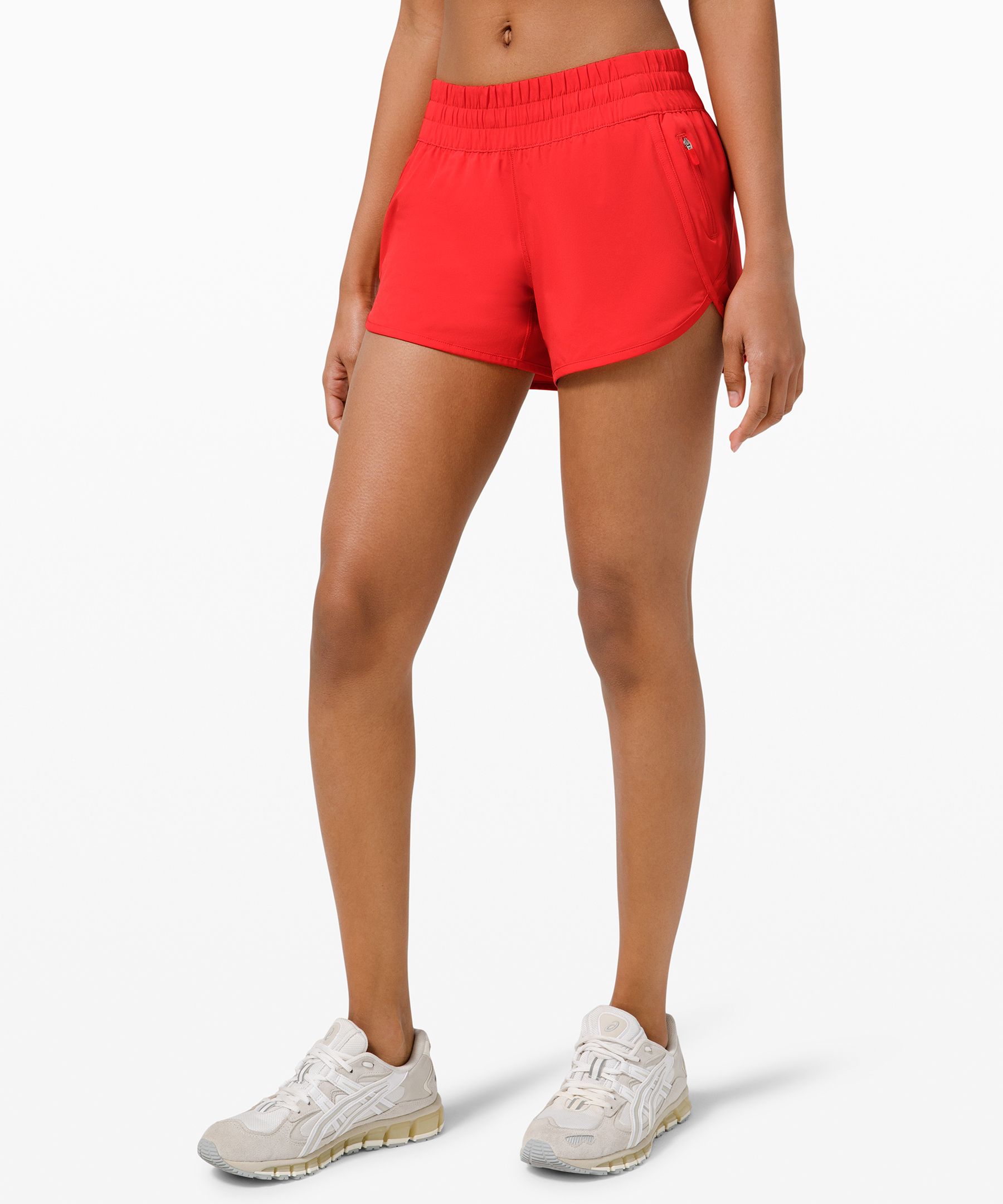 Lululemon Tracker Mid-rise Shorts 4" In Pink Punch