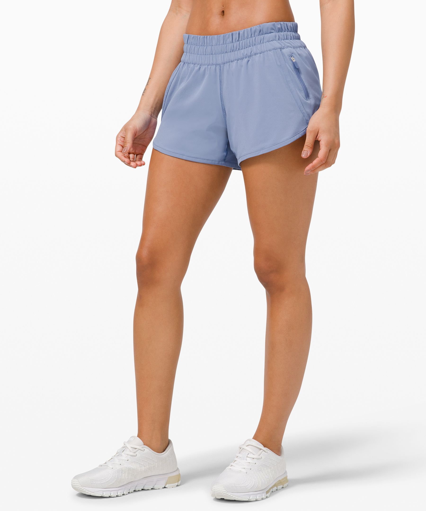 Lululemon Tracker Low-rise Lined Shorts 4 In Water Drop