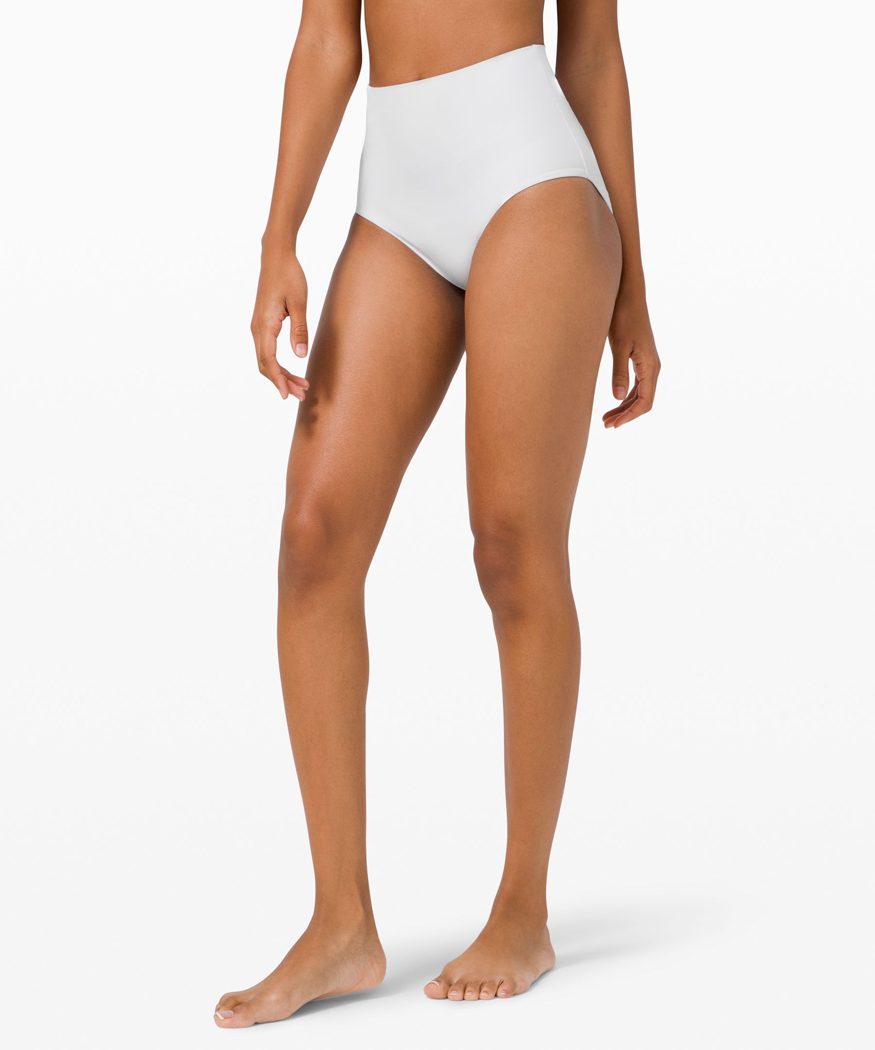 Lululemon Deep Sea High Waist Bottom *online Only In White