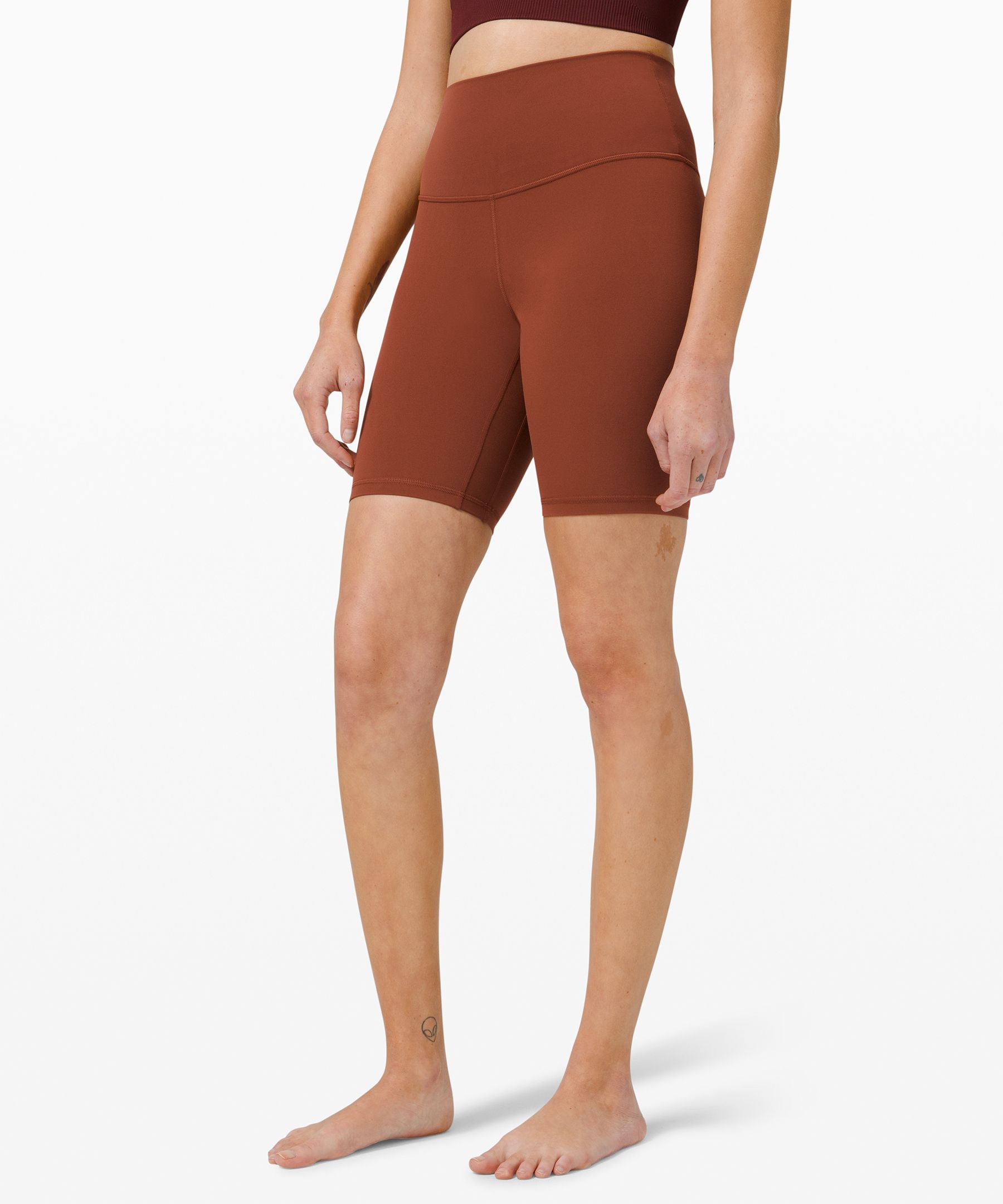 Lululemon Align™ High-rise Shorts 8" In Dark Terracotta