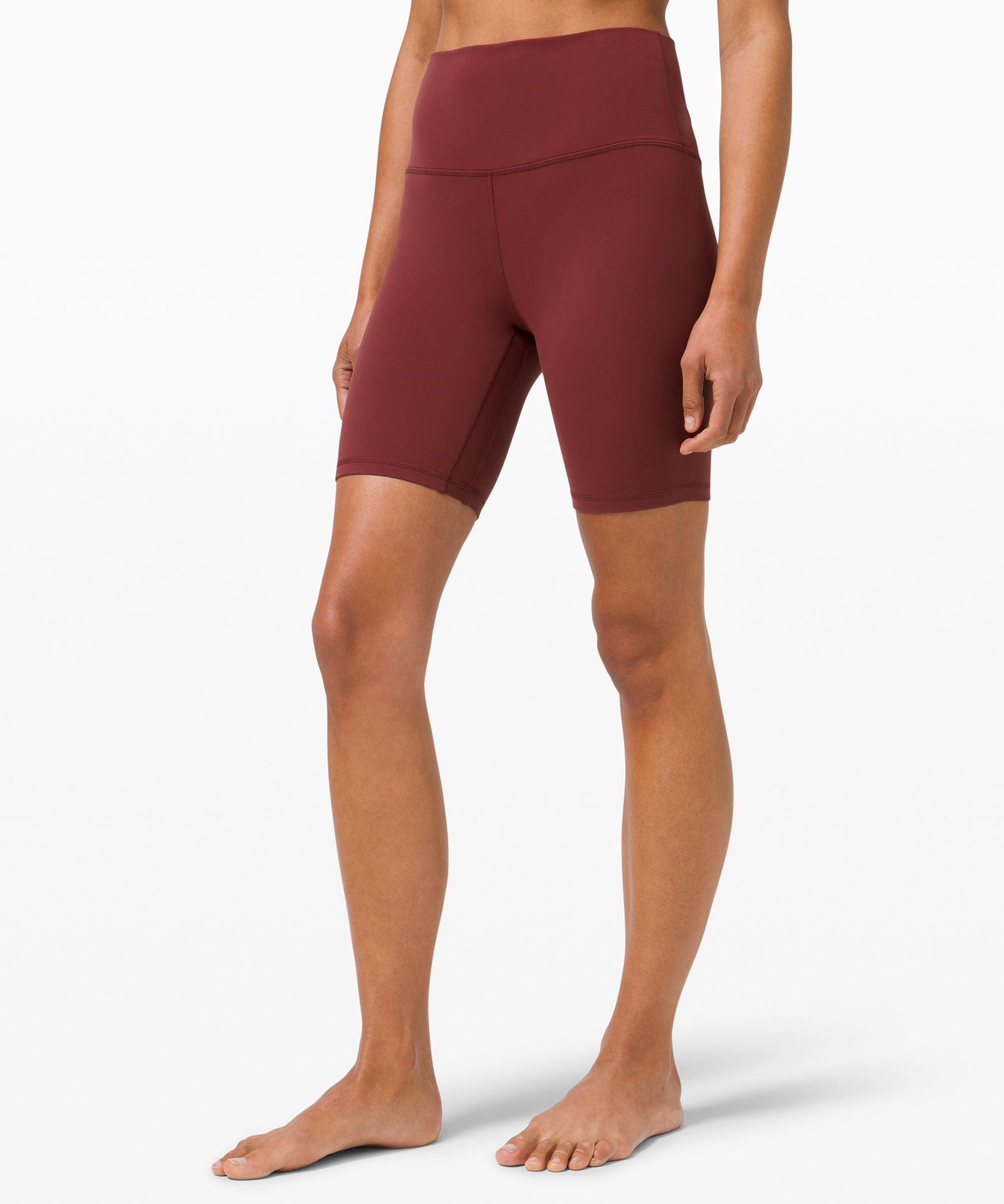 Lululemon Align™ High-rise Shorts 8" In Red Merlot