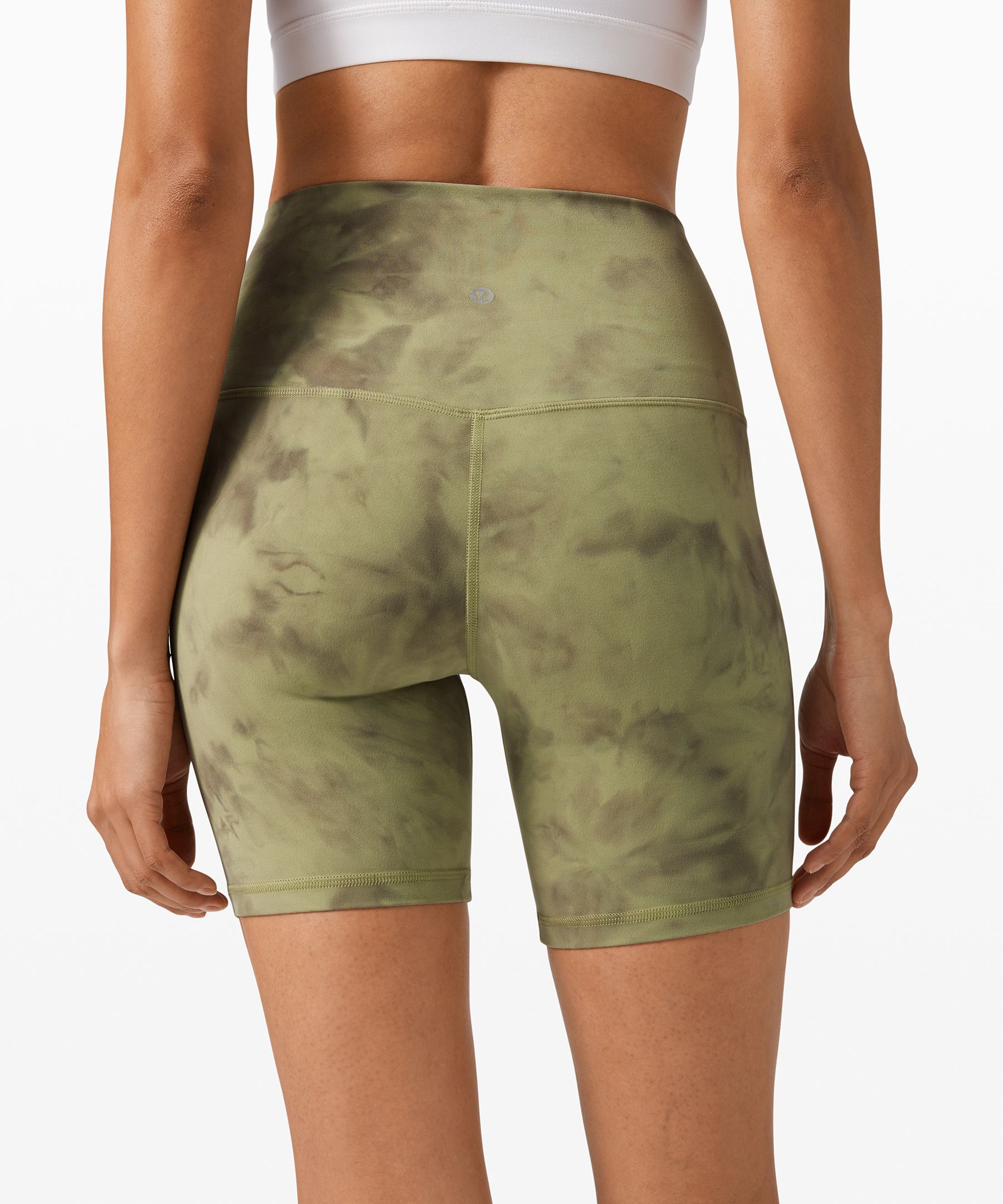 army green lululemon shorts