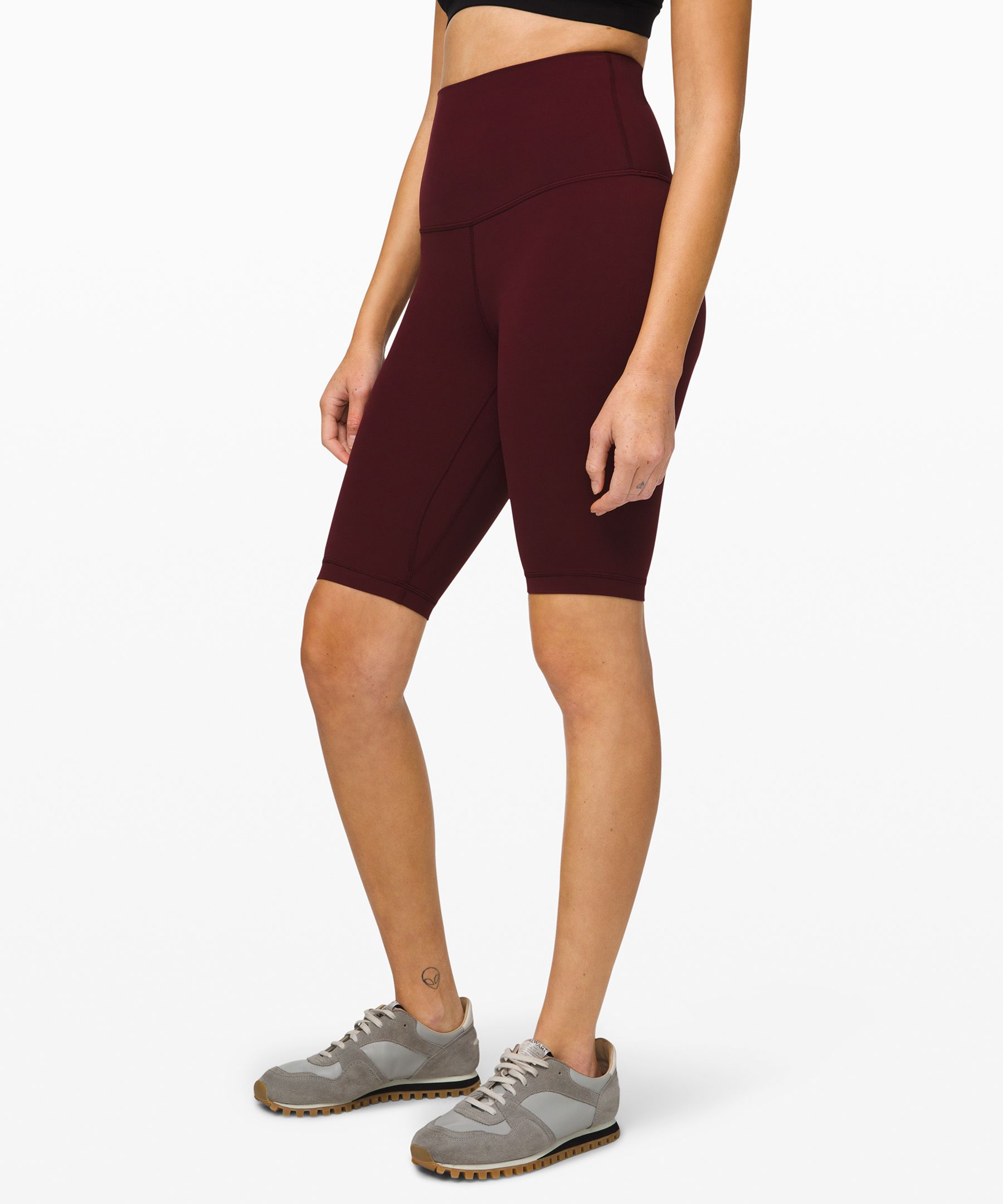 Lululemon Align Super High Rise Short *10" In Garnet