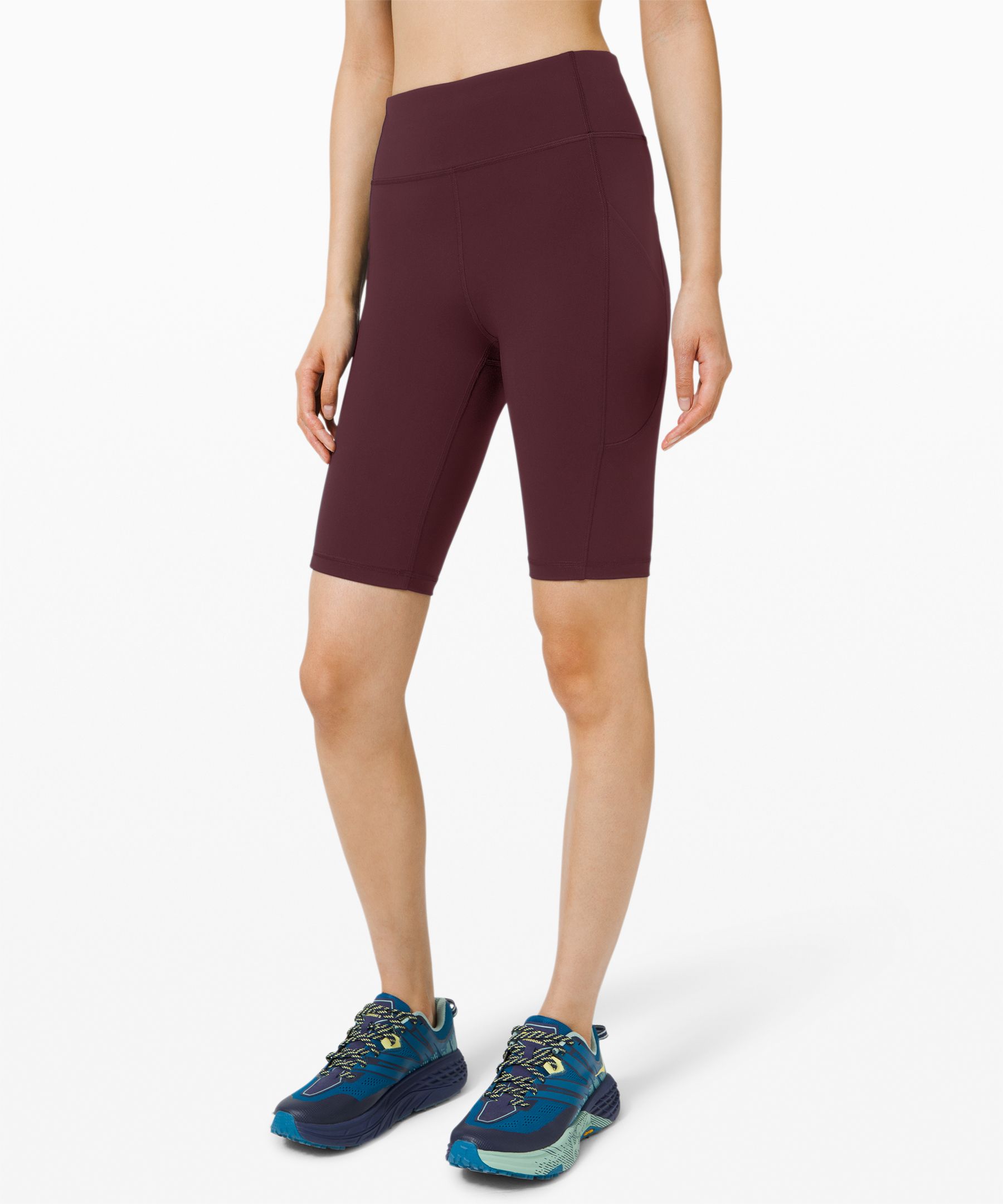 Lululemon Invigorate High-rise Short 10" In Burgundy