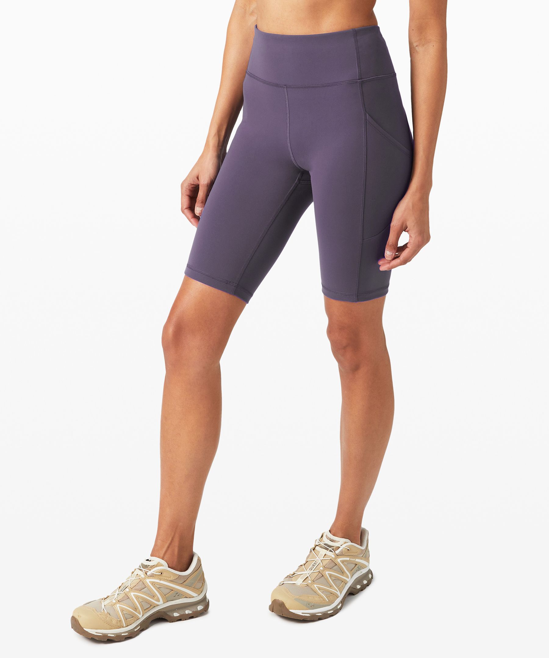 Lululemon Wunder Train High Rise Short 8" In Purple