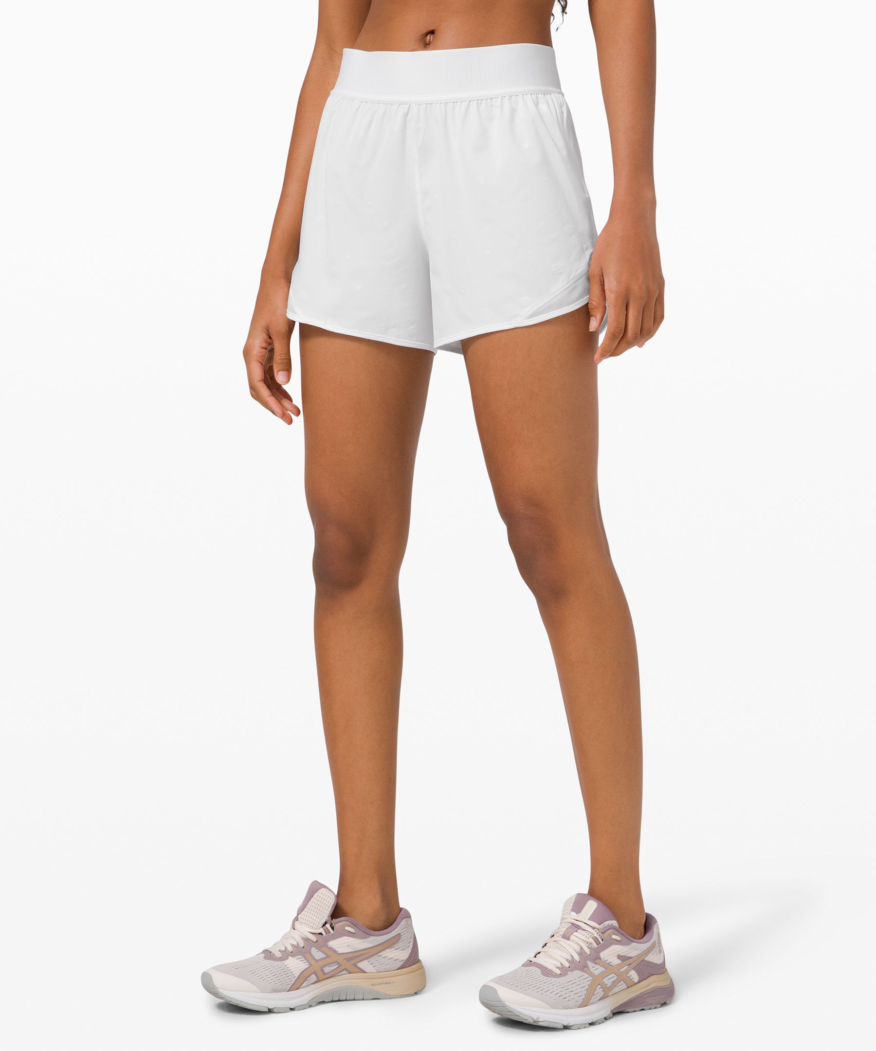 Lululemon Hotty Hot Short 4" *logo In White