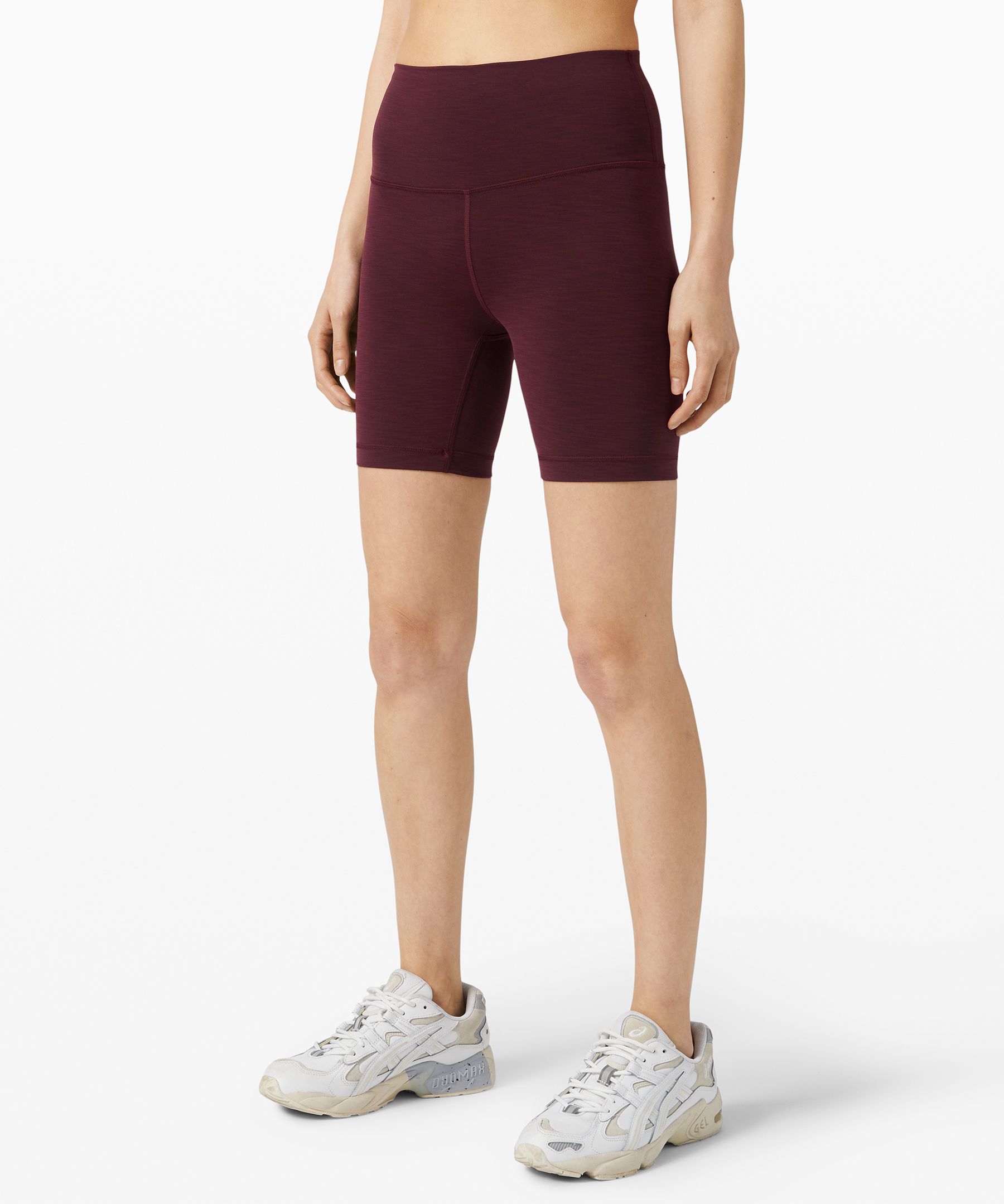 Lululemon Wunder Train High-rise Shorts 6" In Burgundy