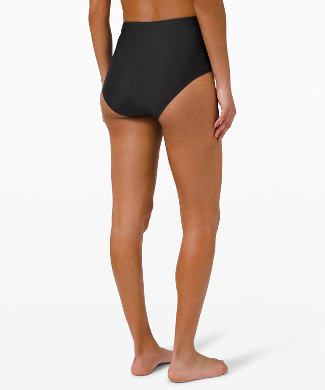 Culotte bikini à taille haute Waterside *Couverture moyenne