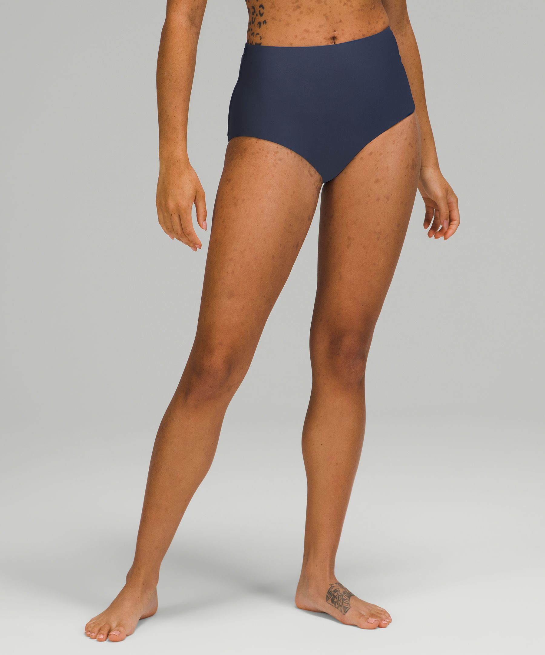 Lululemon Waterside Swim Bottom *high Waist, Medium Coverage In