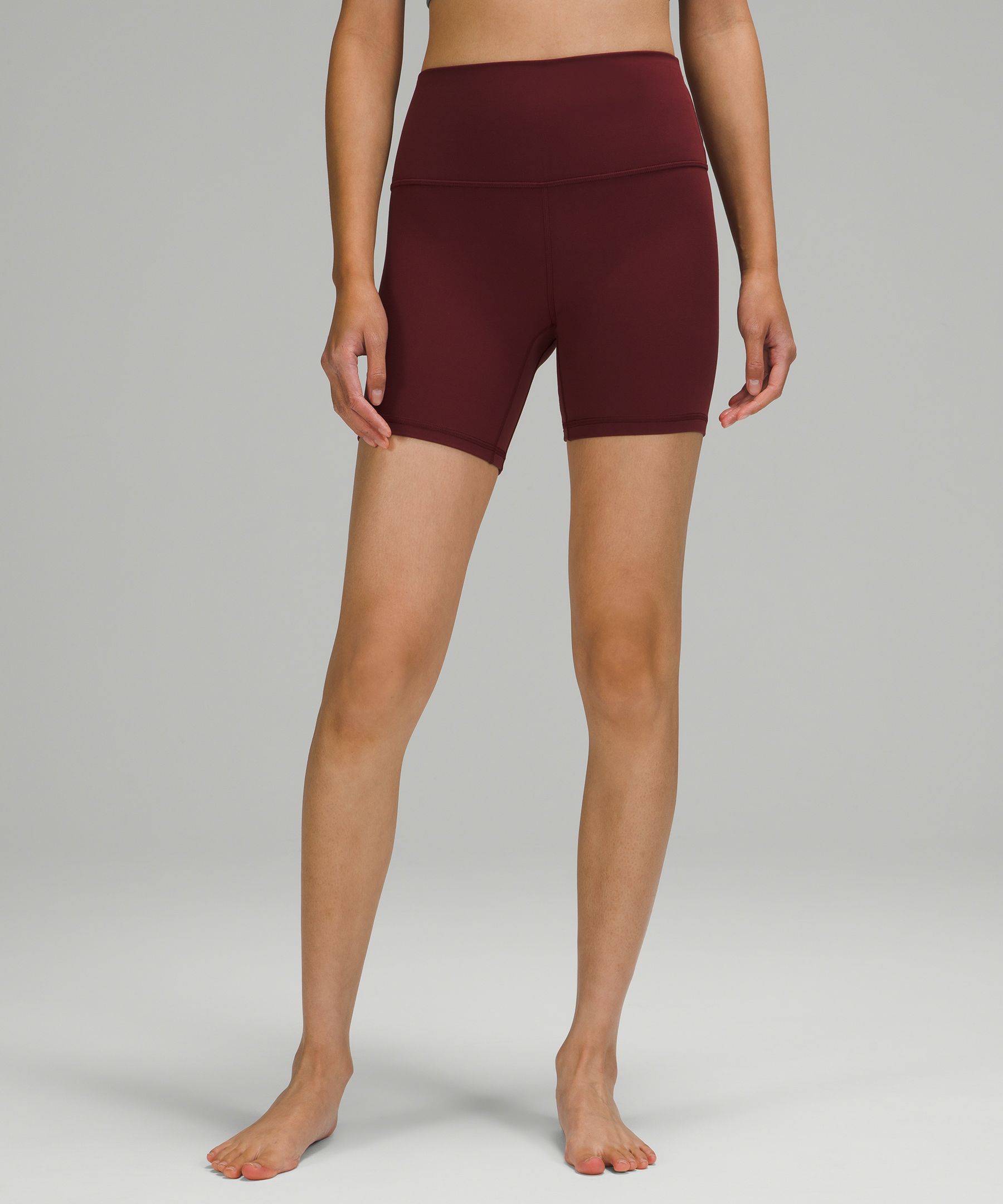 Lululemon Align™ High-rise Shorts 6 In Red Merlot