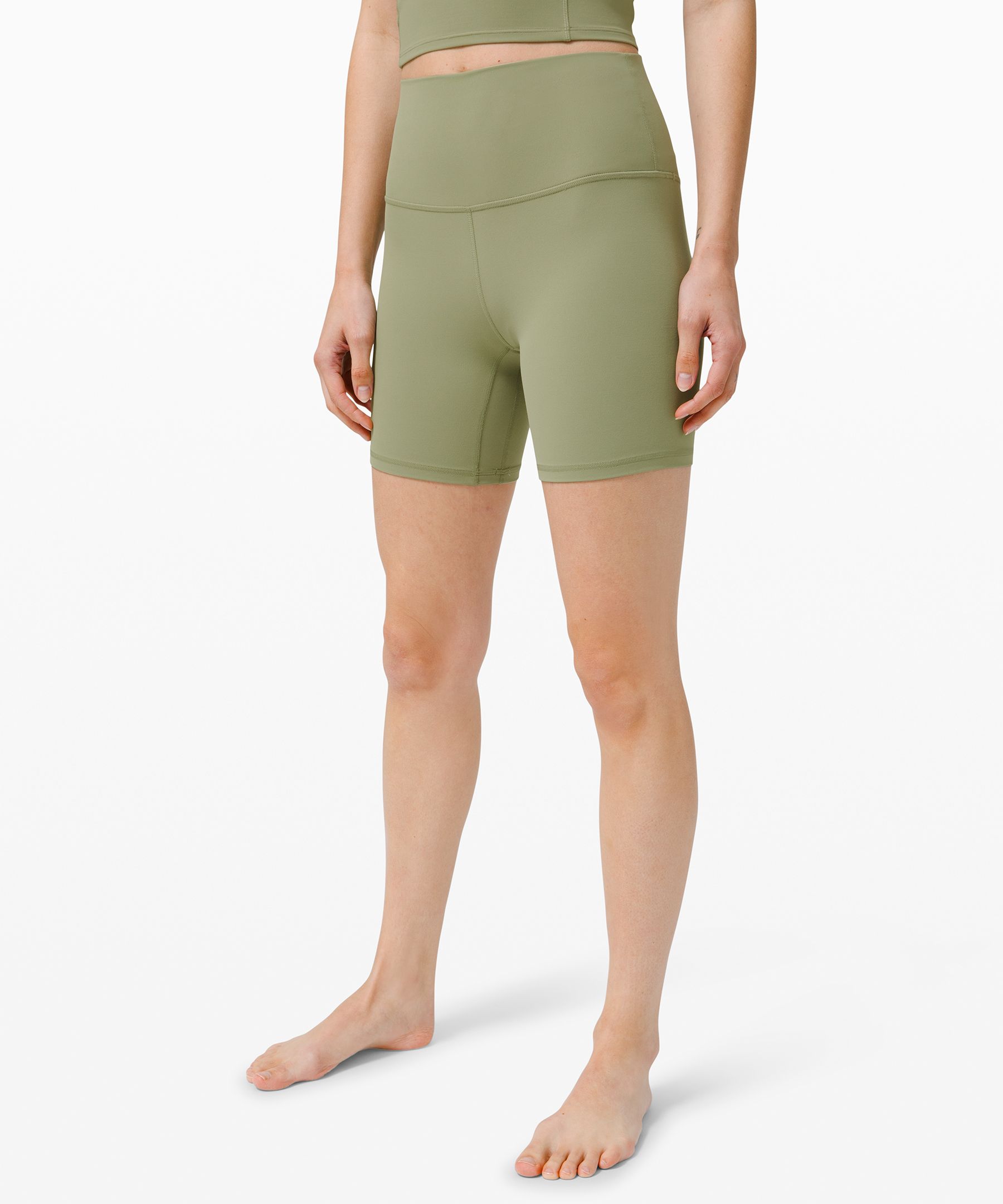 Lululemon Align™ High-rise Shorts 6" In Rosemary Green