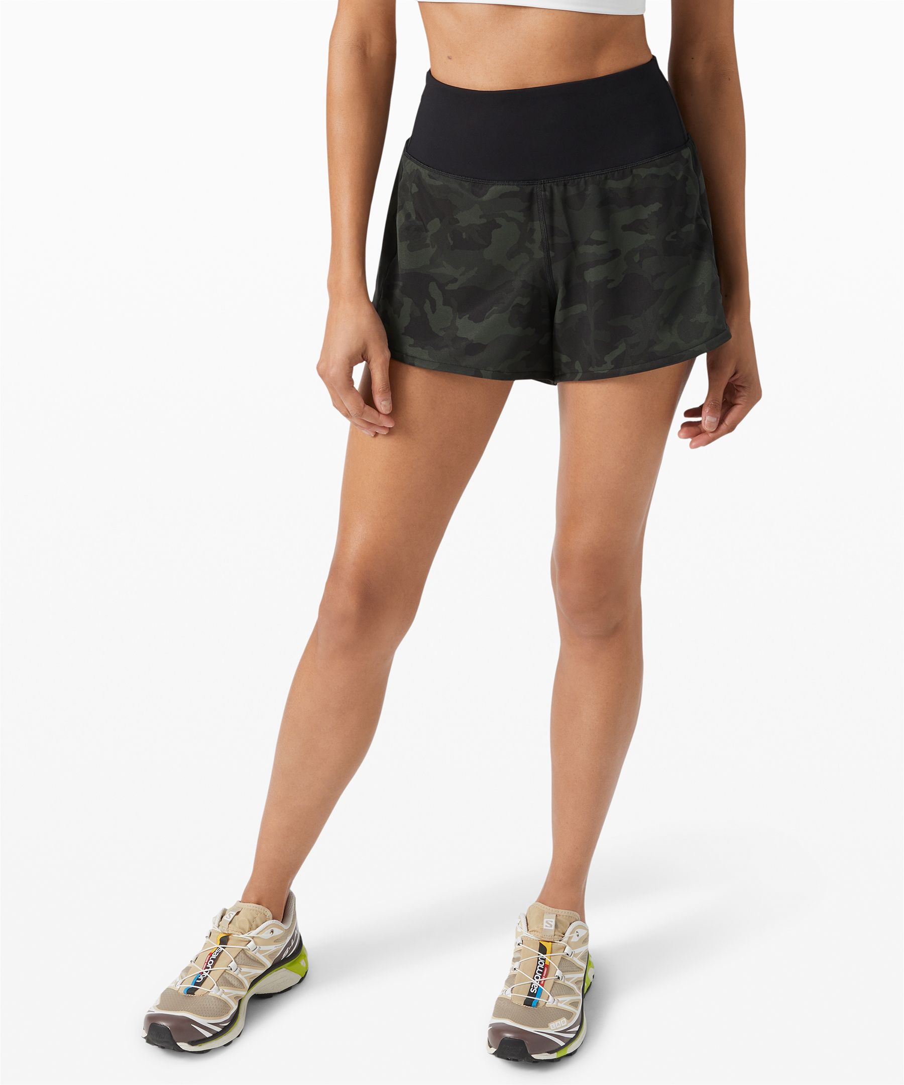 Lululemon Speed Up Short High-rise Long In Green