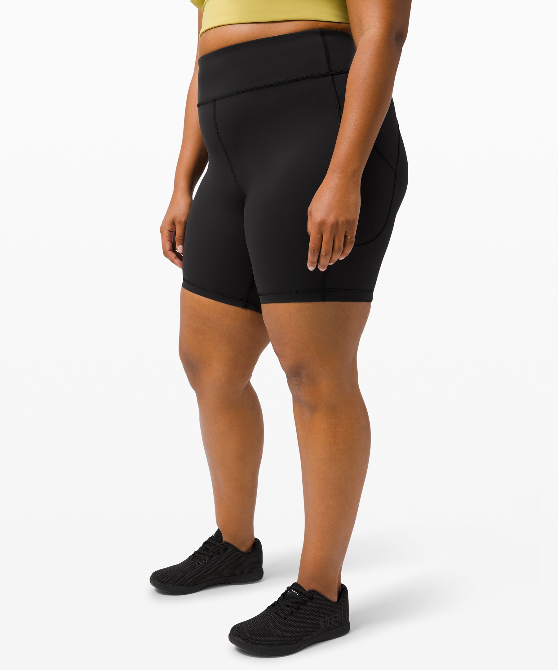 Lululemon Invigorate High Rise Short 8 - Black - lulu fanatics