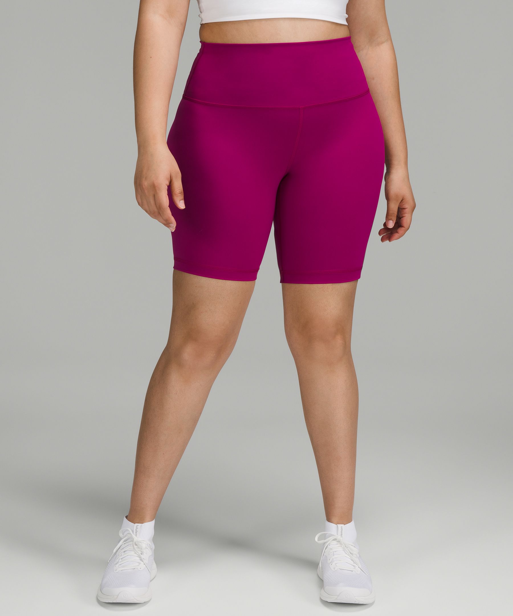 Lululemon Wunder Train High-rise Shorts 8 In Magenta Purple