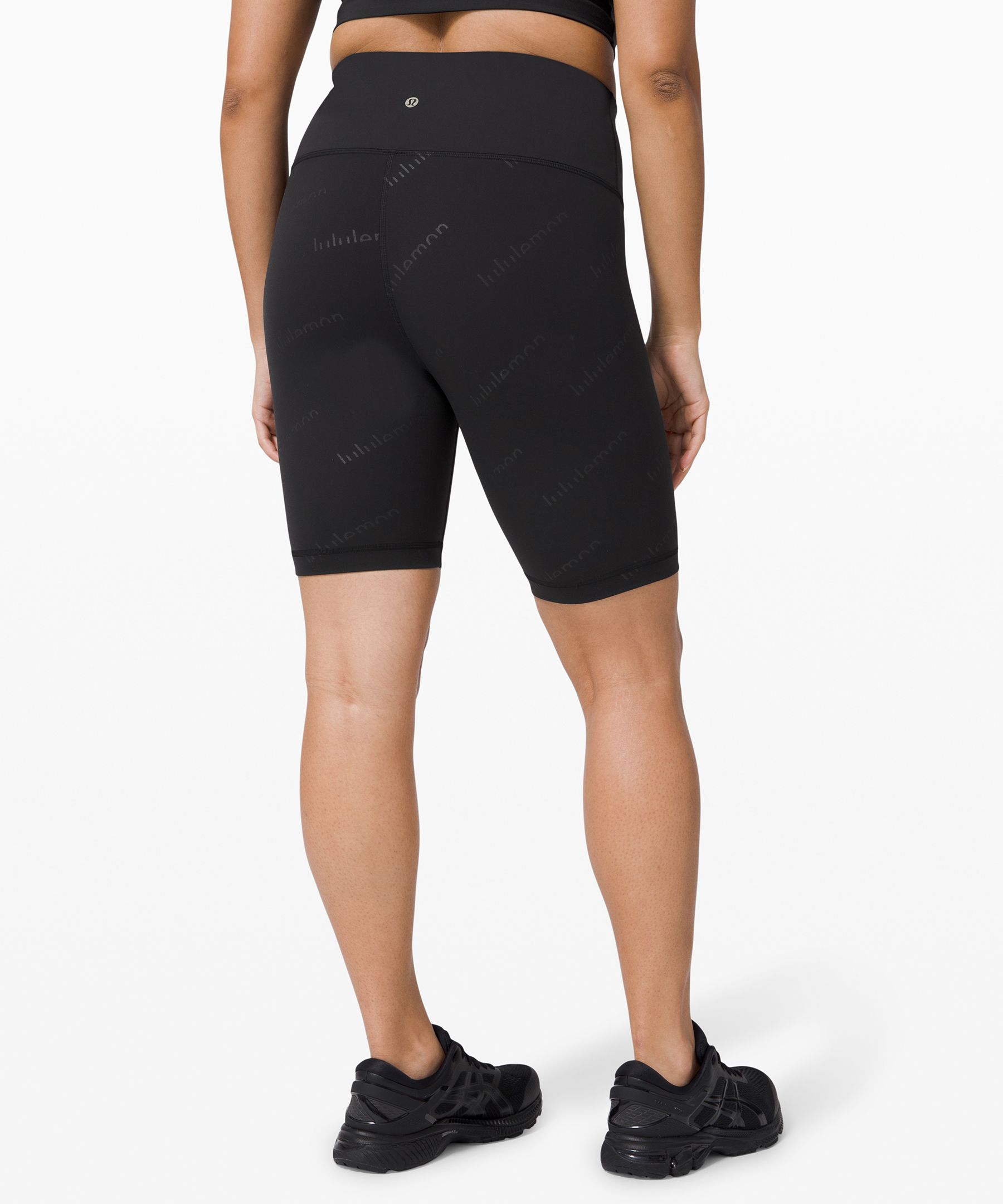 Black Wunder Train high-rise 8” shorts, lululemon