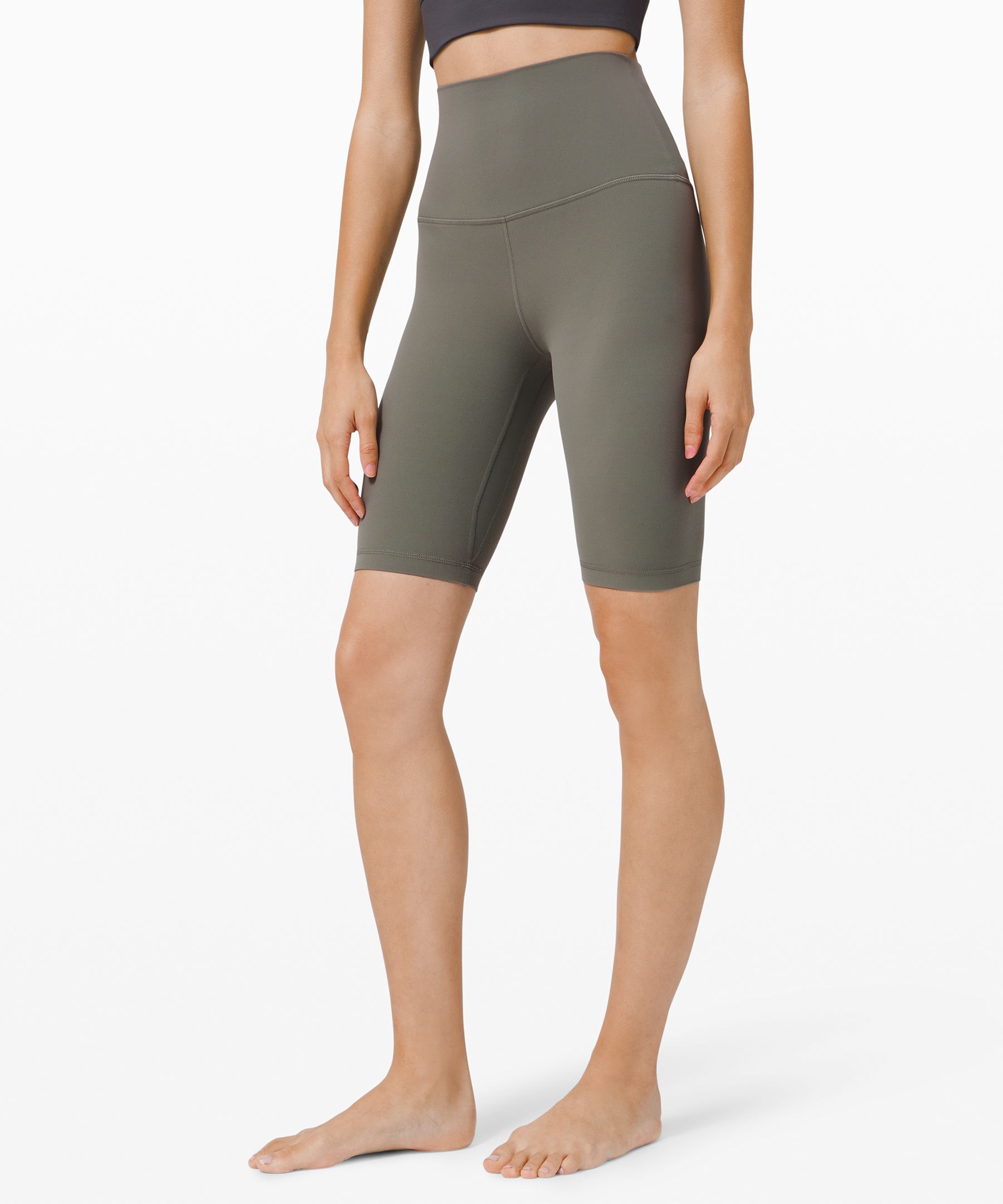 Lululemon Align™ Super-high-rise Shorts 10" In Grey Sage