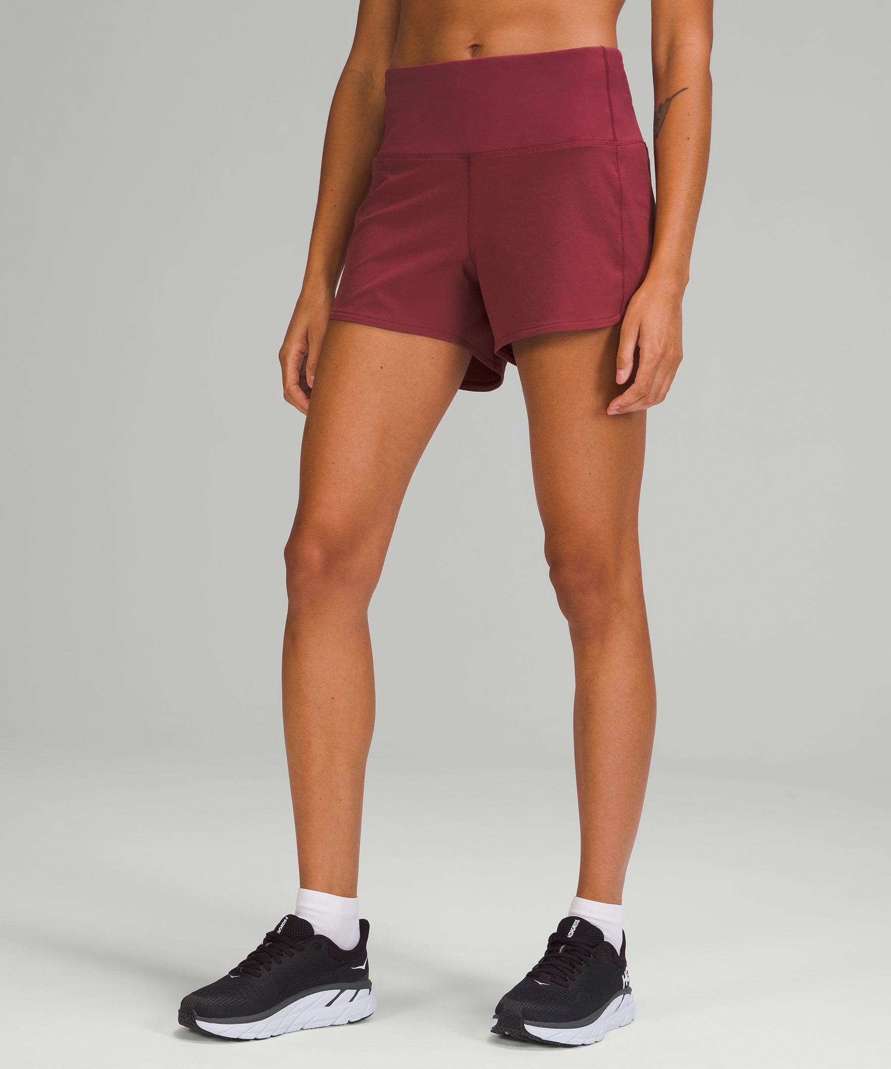 Lululemon Speed Up High-rise Lined Shorts 4" In Mulled Wine
