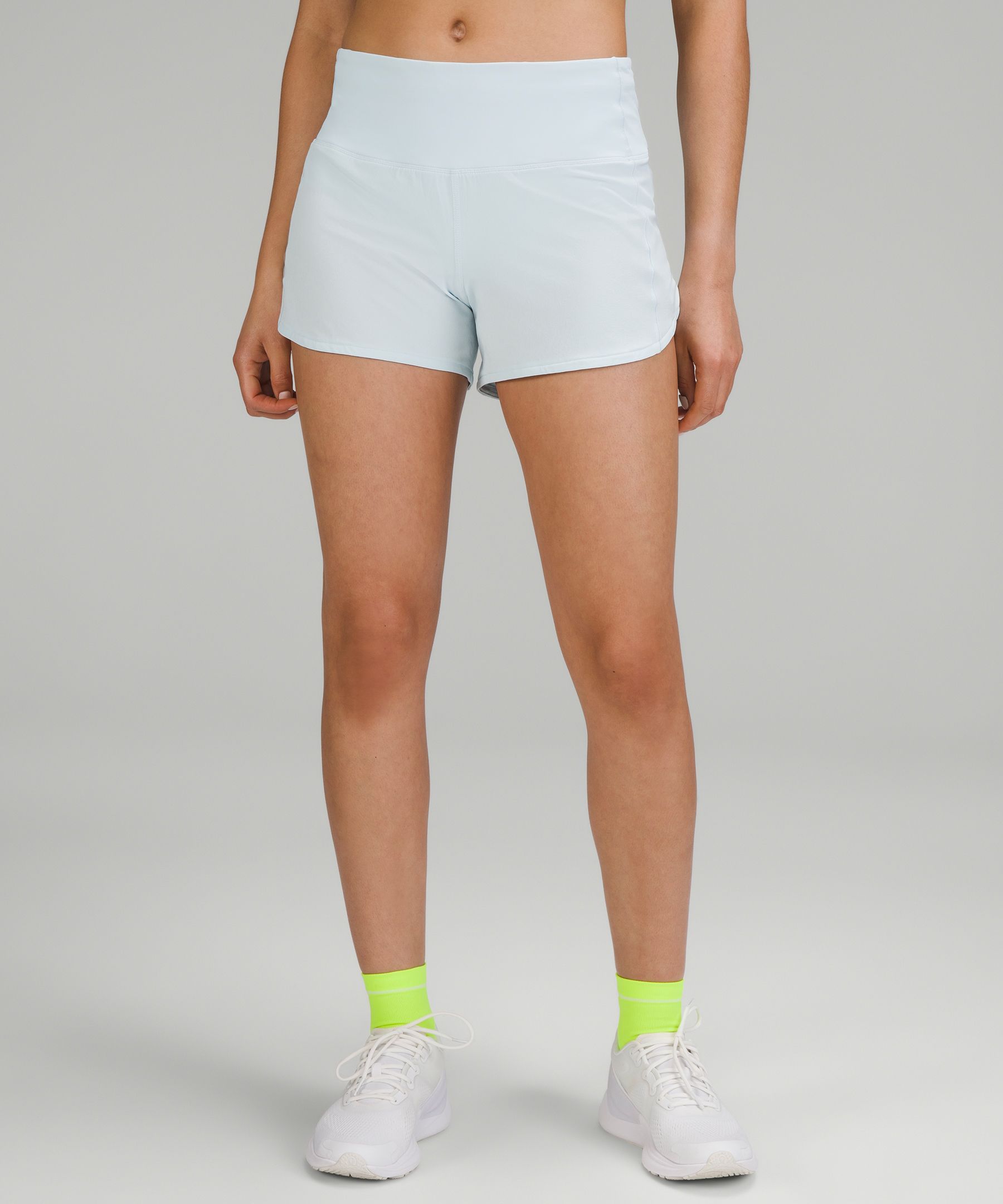 Lululemon Real Quick Shorts Women Size 4 Breezy Light Blue - $40
