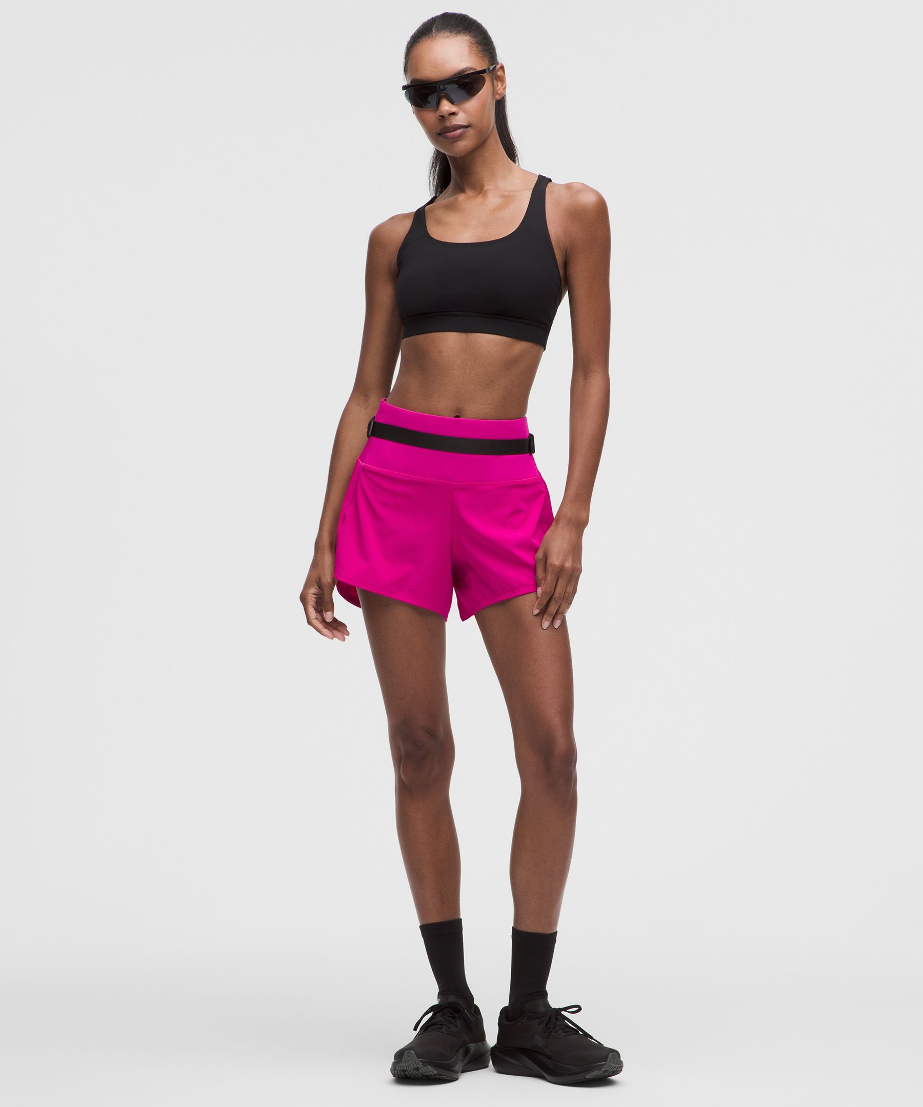 Pantalones cortos de talle alto con forro Speed Up, 10&nbsp;cm