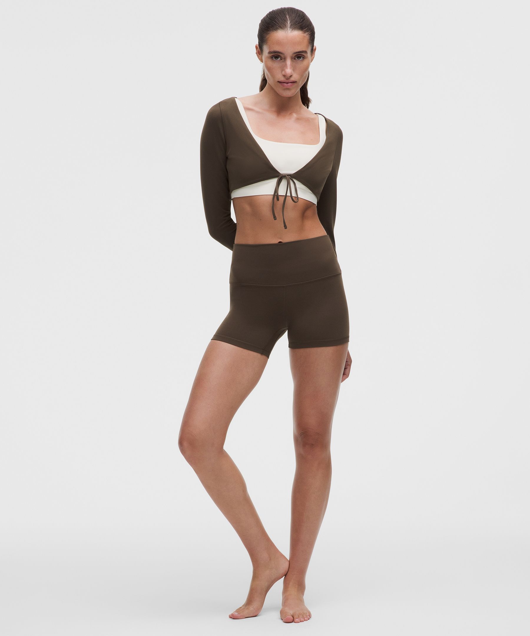 lululemon – Women’s Align High-Rise Shorts – 4″ – Color Brown – Size 4
