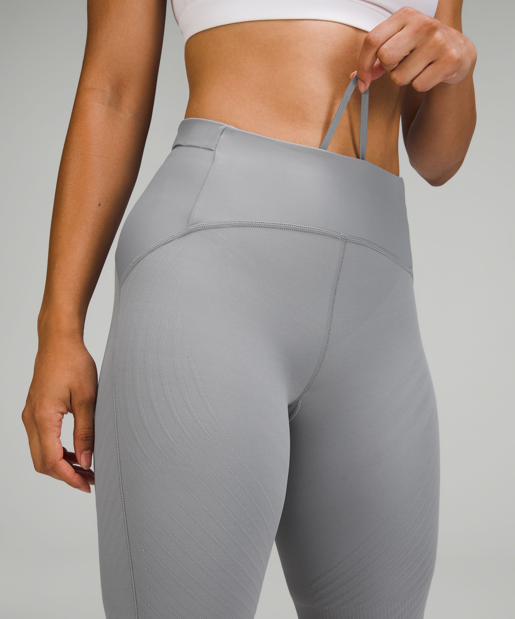 Lululemon Senseknit Running High-rise Shorts 10 In Rhino Grey