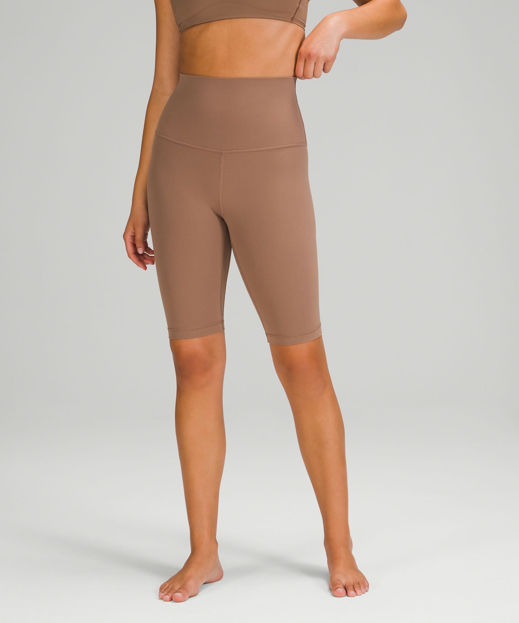 Lululemon Align™ Super-high-rise Shorts 10" In Cacao