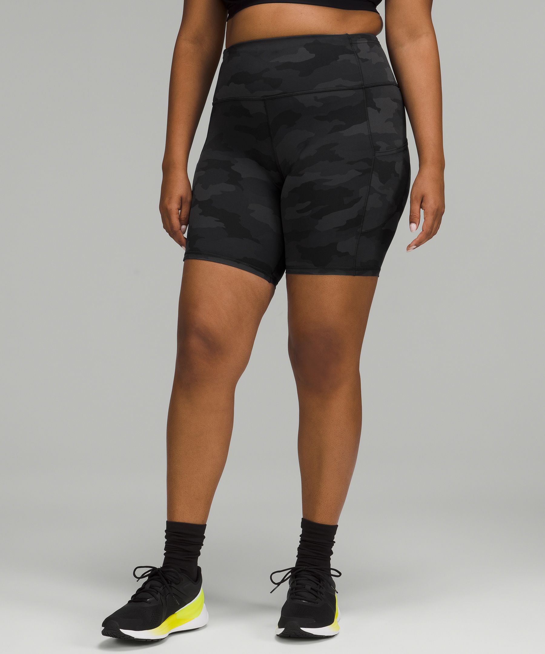 lululemon high waisted biker shorts