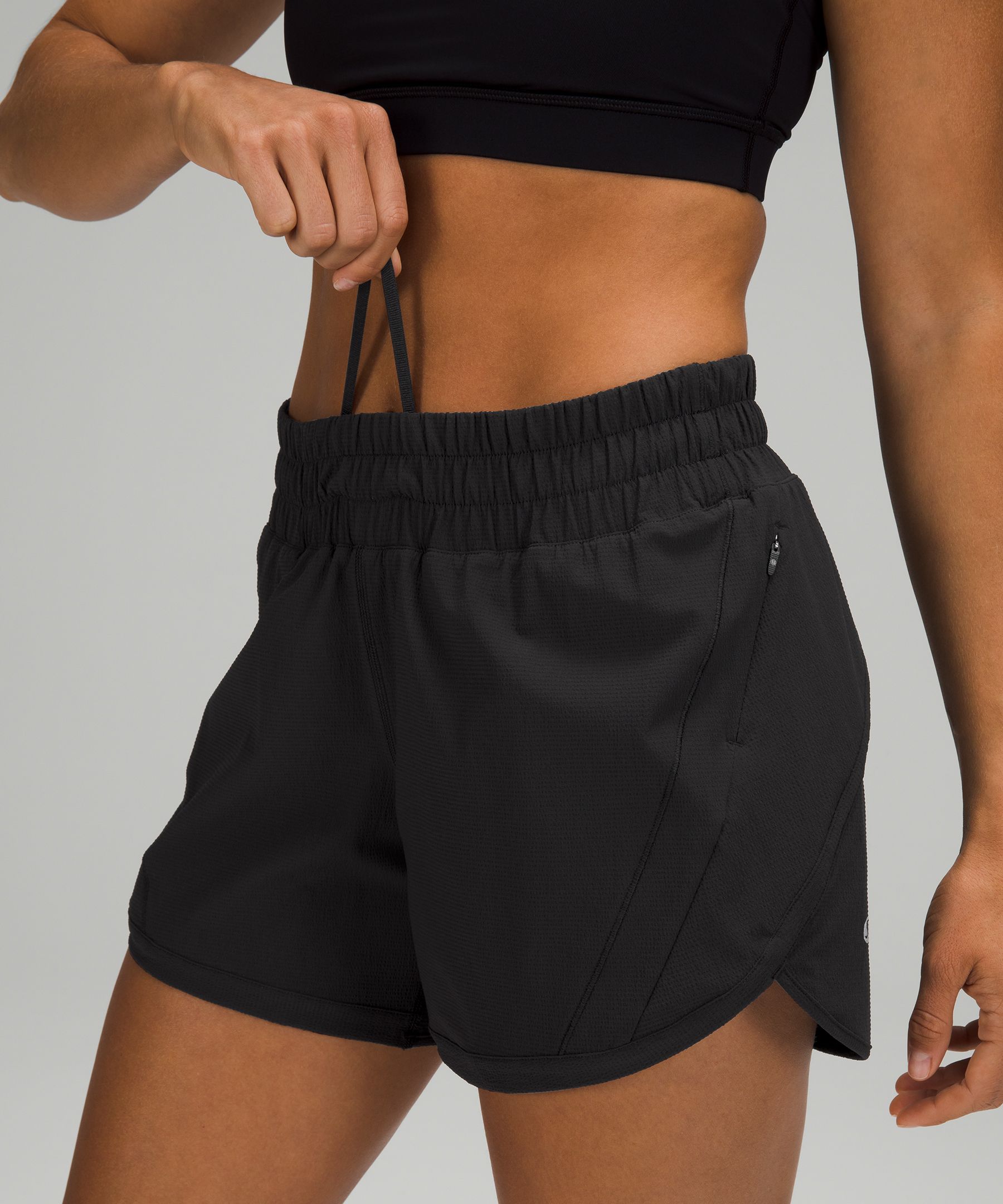 NEW Women Lululemon Track That Mid-Rise Lined Short Wisteria