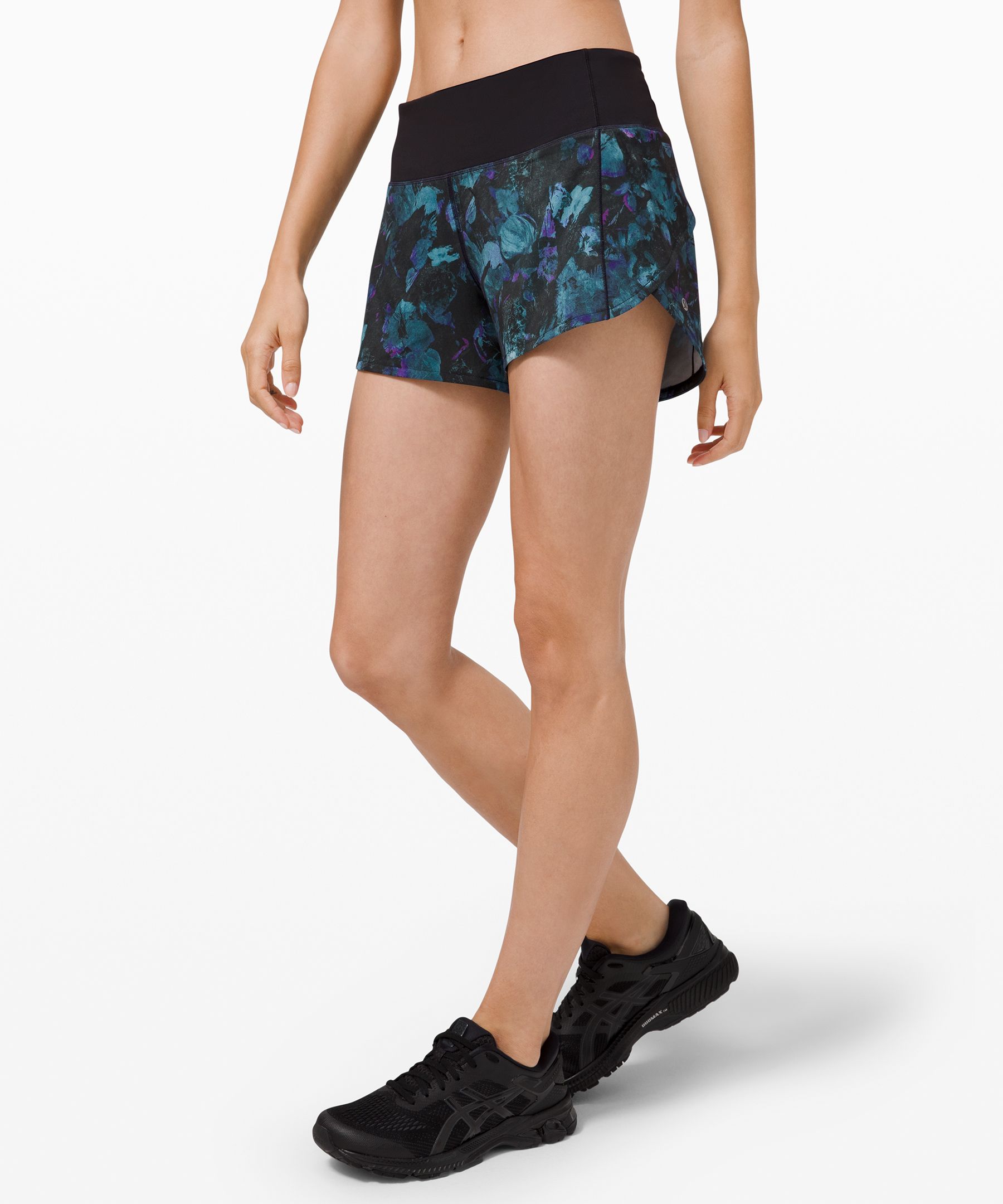 Lululemon Speed Up Short Long *4" Updated Fit In Navy