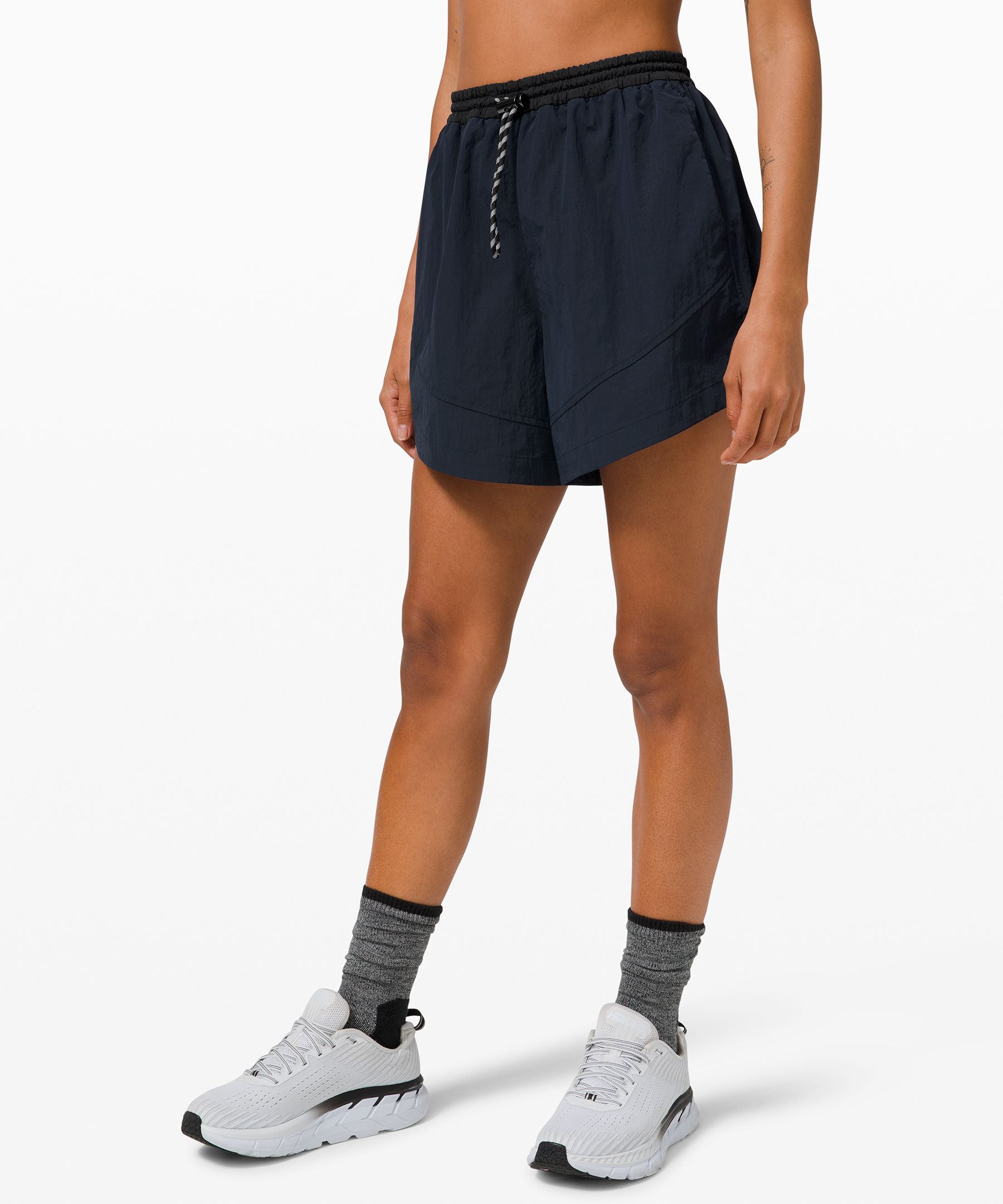 Lululemon Evergreen High-rise Shorts In True Navy/black