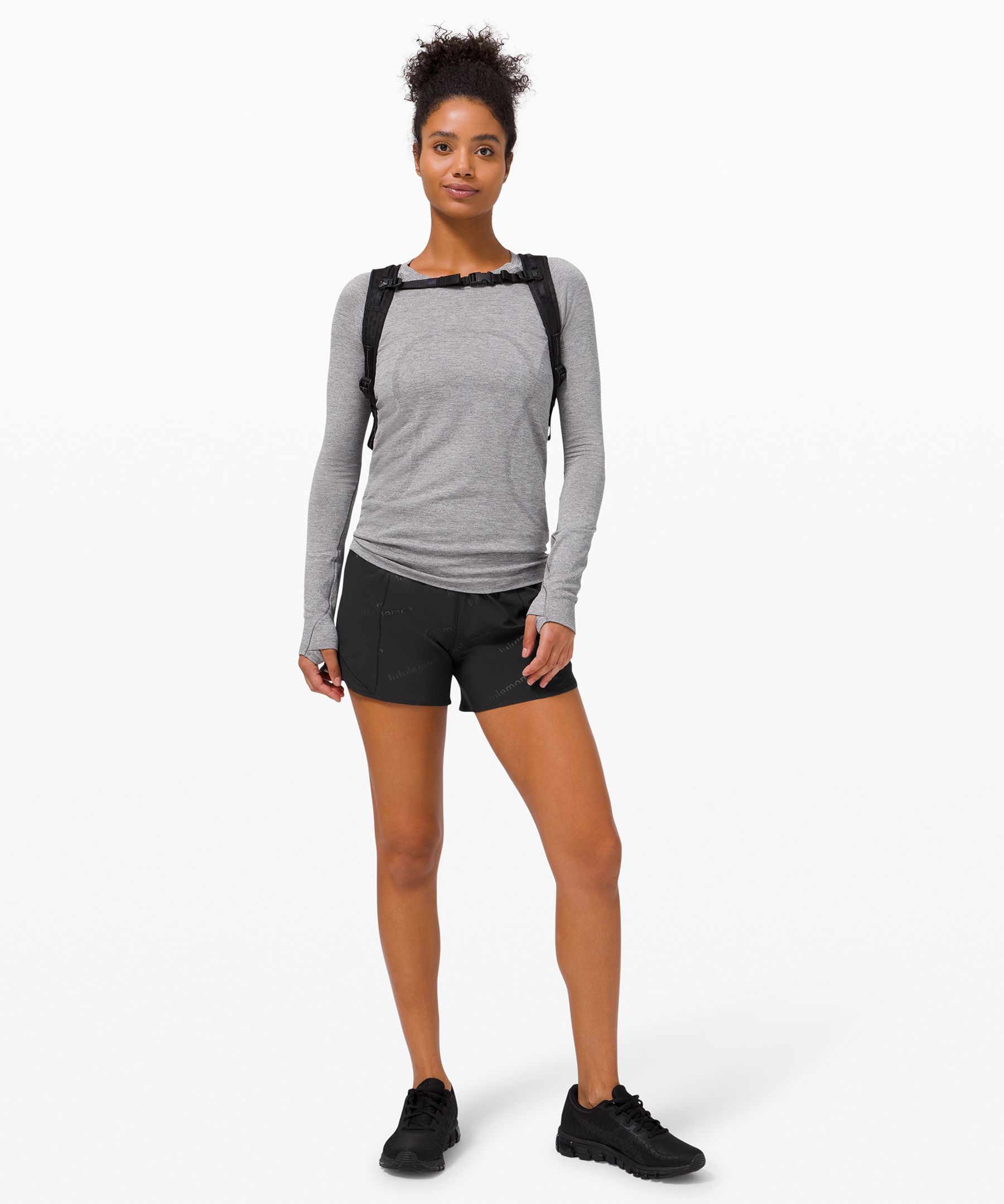 Hotty Hot High-Rise Short 4" *Lined, Logo