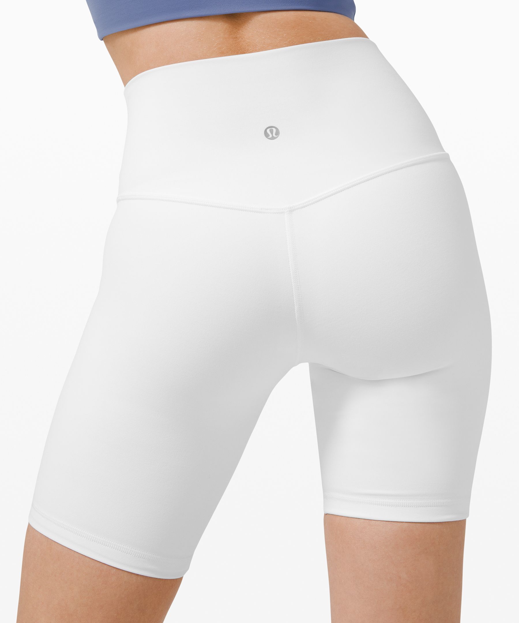 lululemon Align™ Short 8 curated on LTK  White biker shorts, Biker shorts  outfit, White spandex shorts