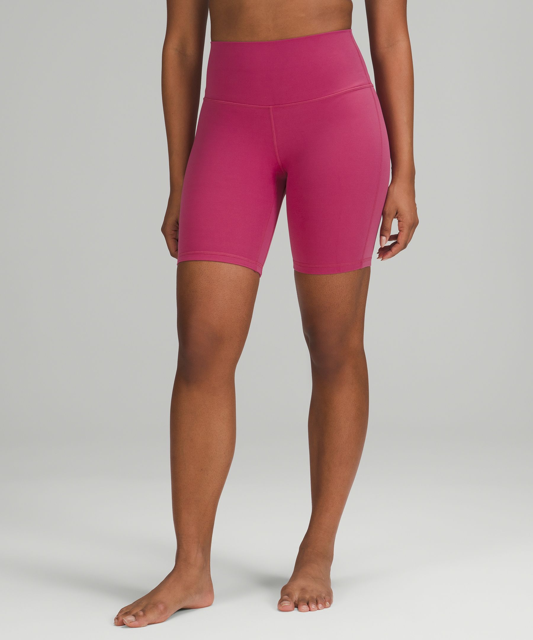 Lululemon Burgundy High Waisted 8 Inch Align Biker Shorts Size 0 - $52 New  With Tags - From Tara