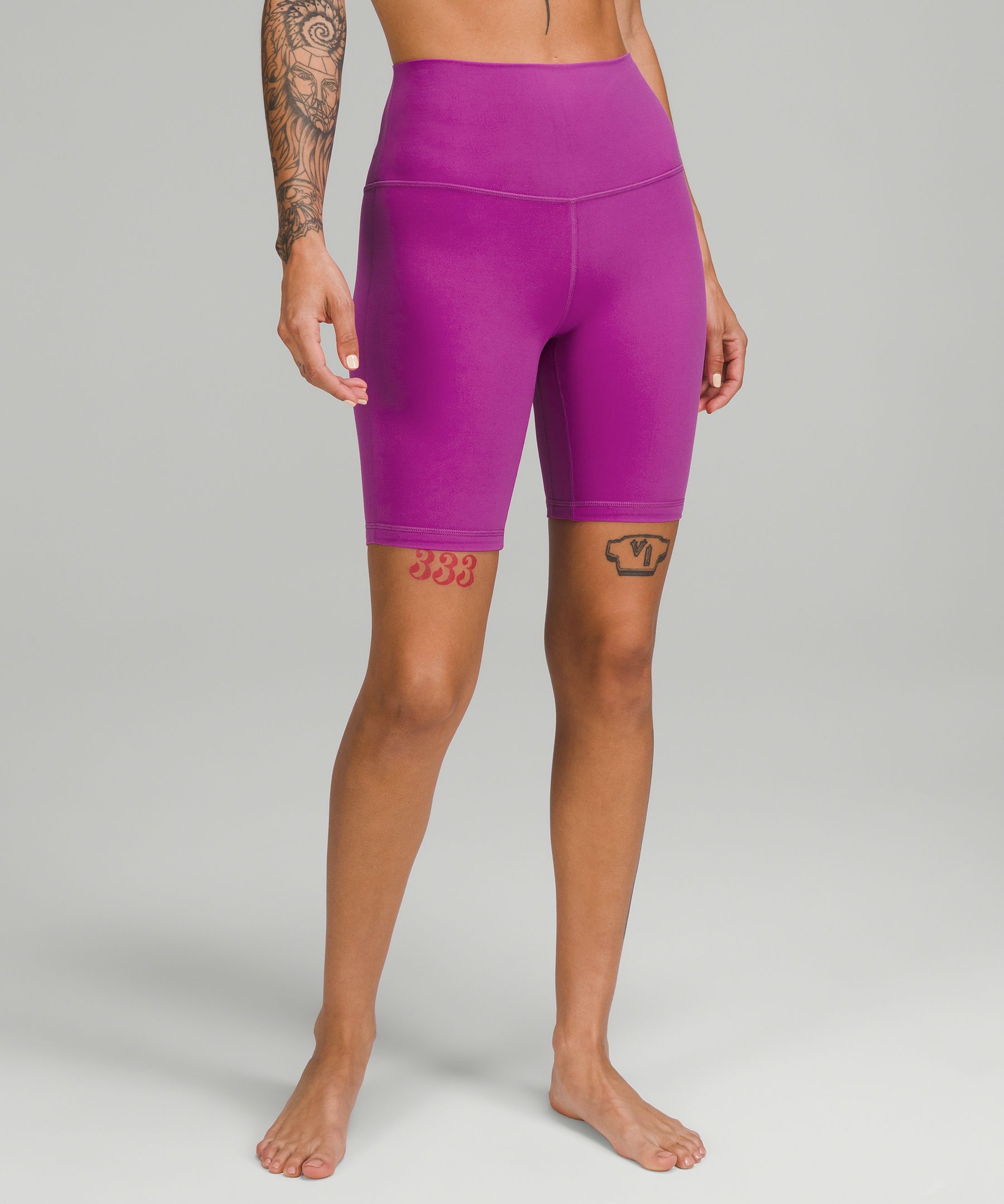 Lululemon Align™ High-rise Shorts 8" In Vivid Plum