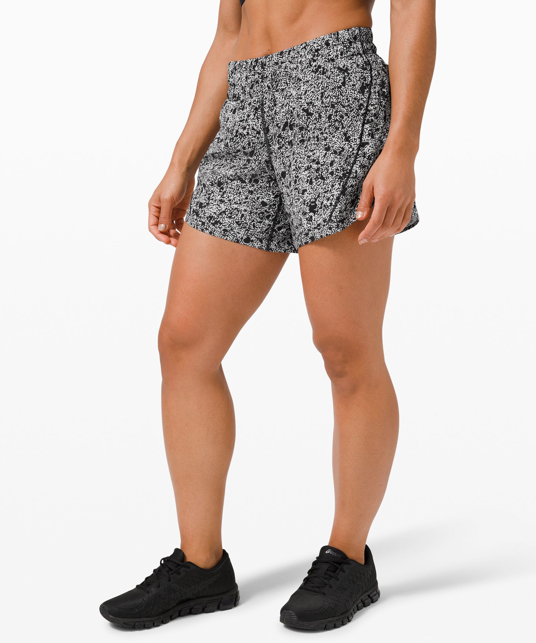 NWT Lululemon Track That Mid Rise Short 5 Lined 4 Heather Lux