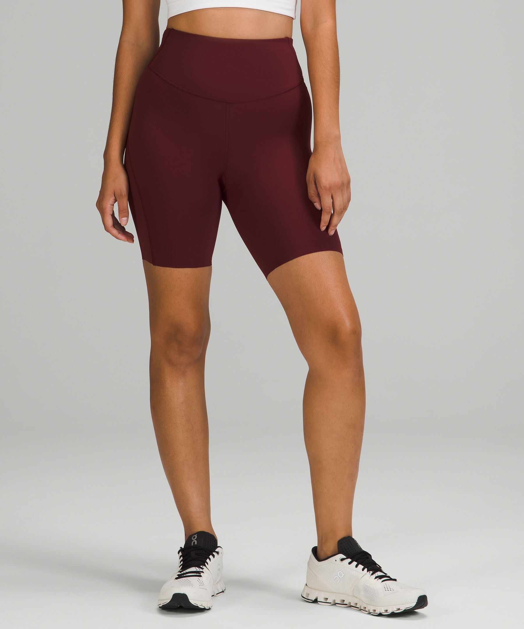Lululemon Base Pace High-rise Shorts 8 In Red Merlot