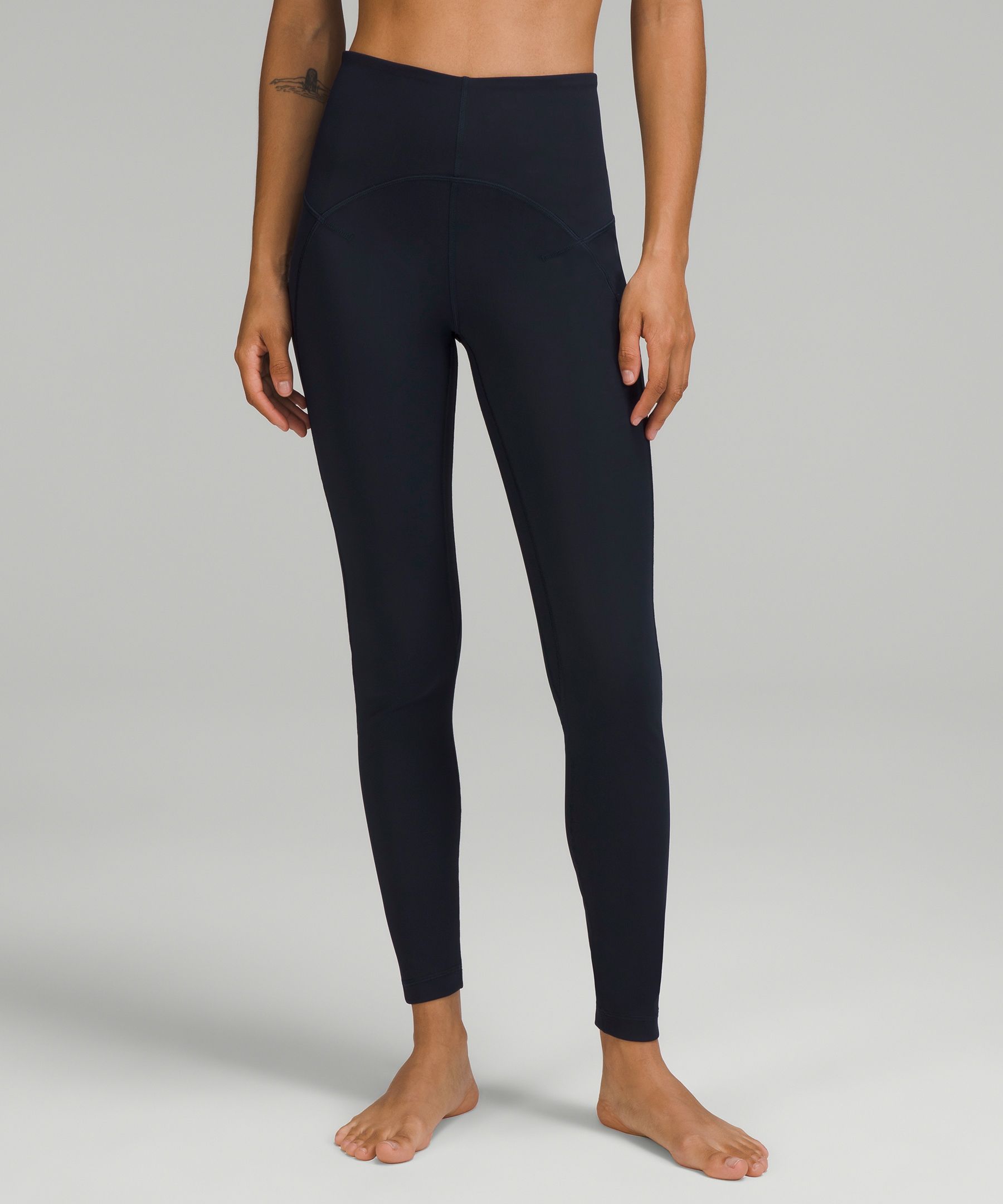 Zip high-waisted leggings