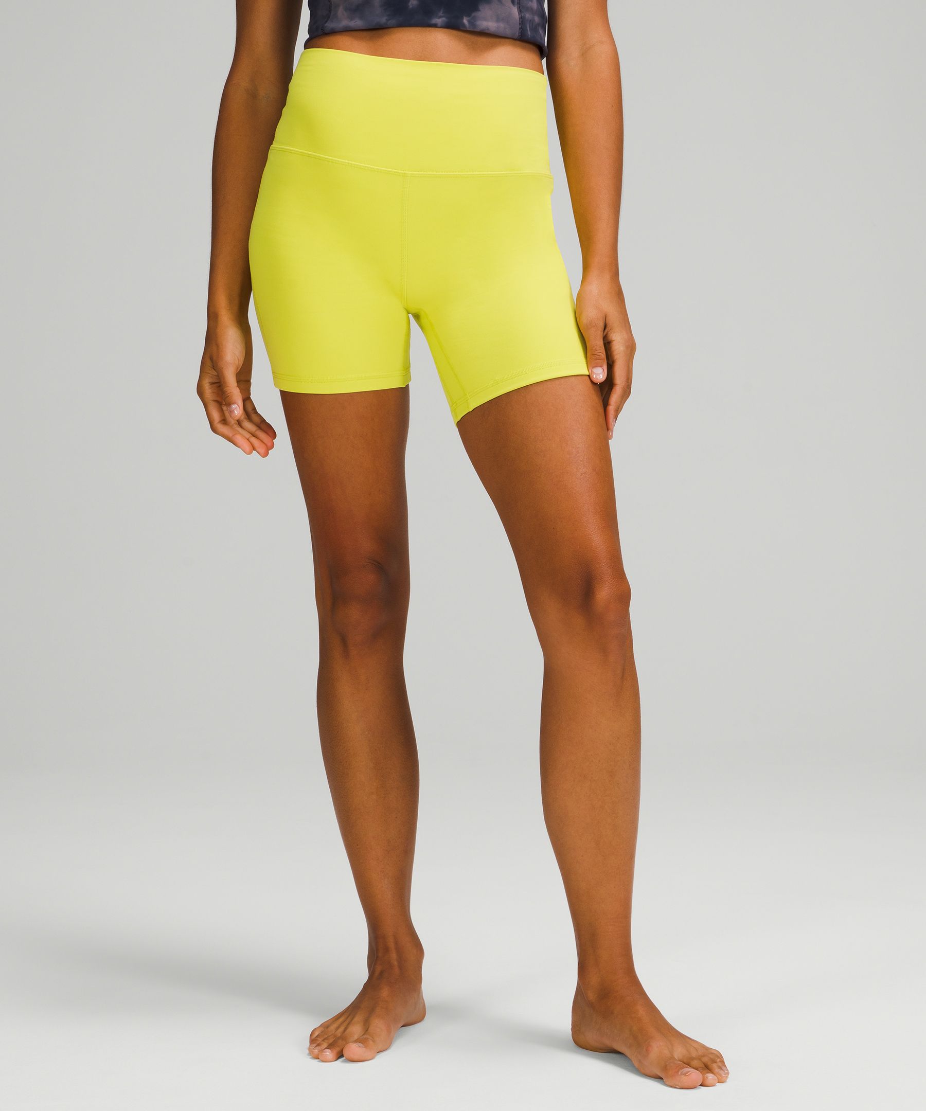 Lululemon Align™ High-rise Shorts 6" In Yellow Serpentine