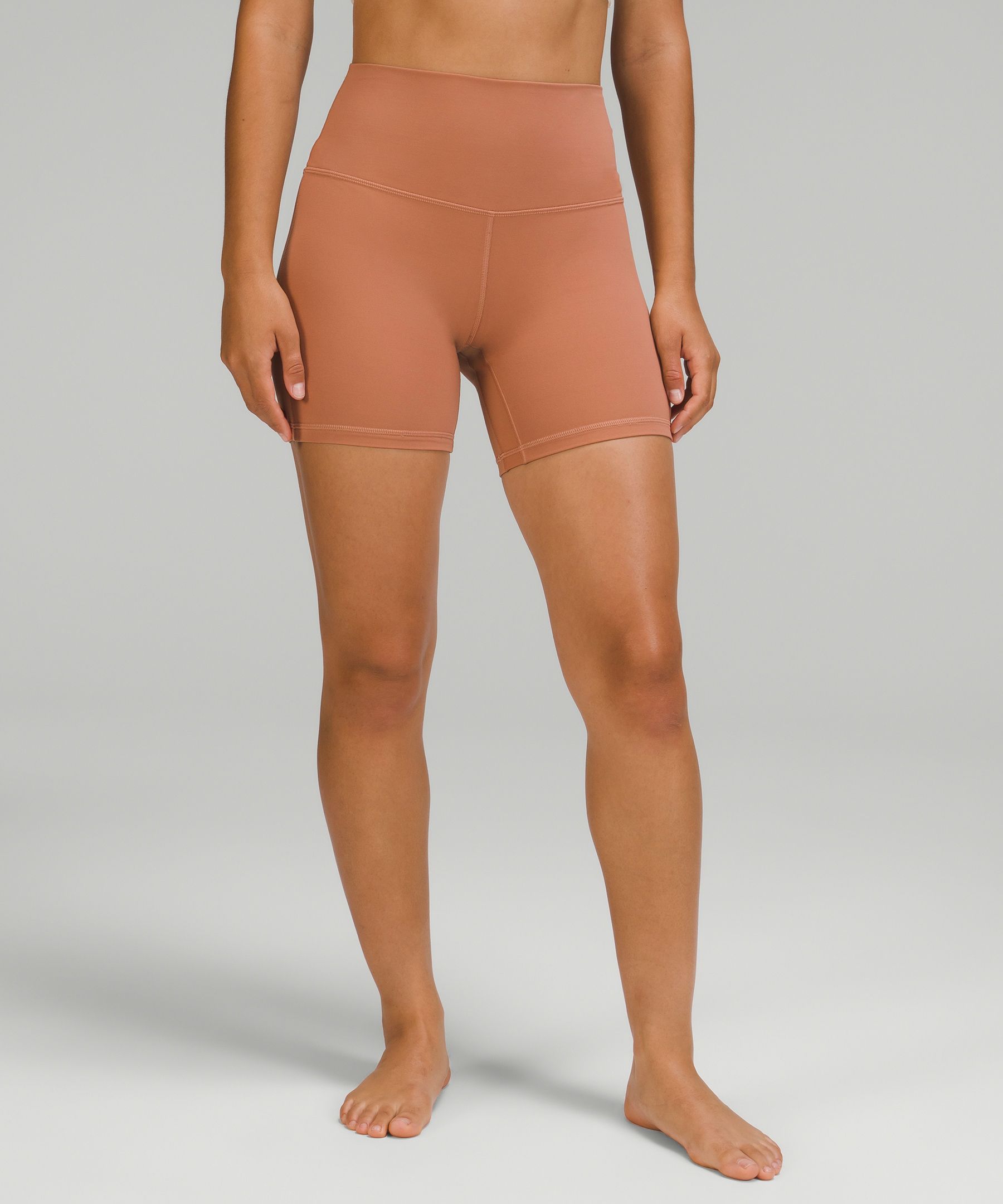 Lululemon Align™ High-rise Shorts 6" In Dusty Clay