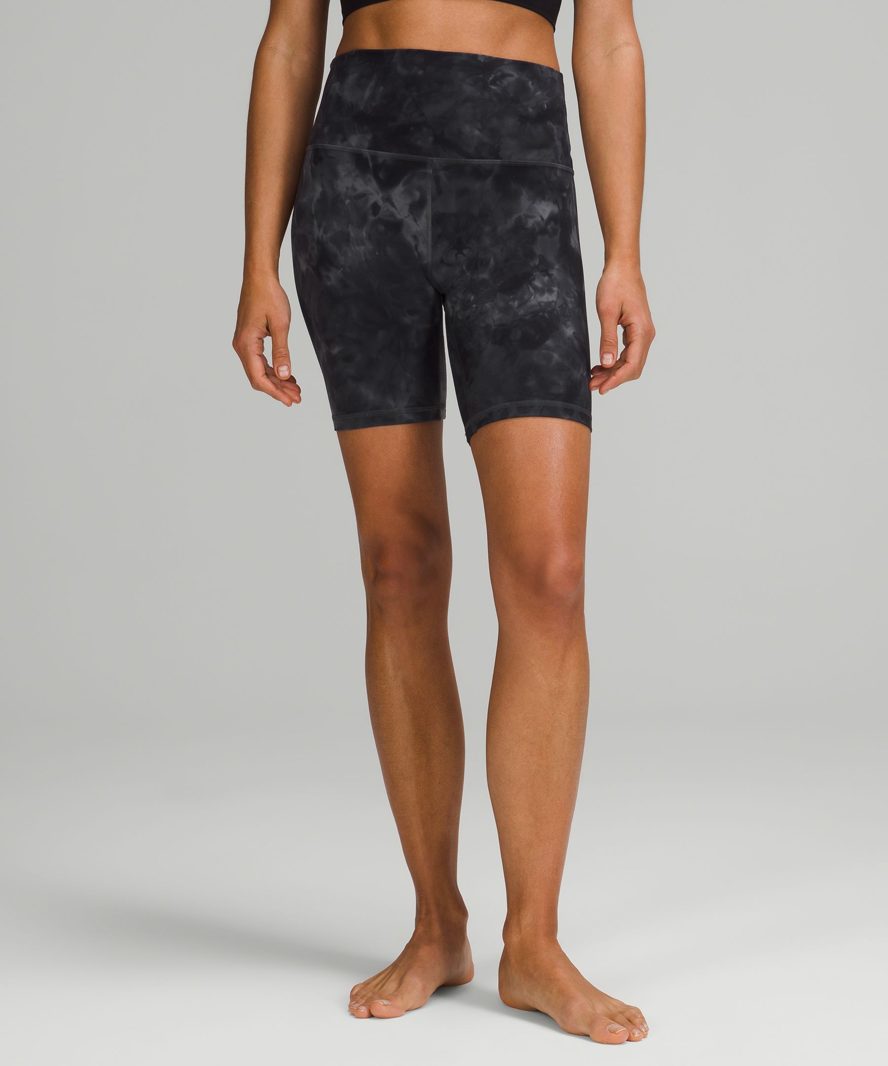 Lululemon Align™ High-rise Shorts 8 In Diamond Dye Pitch Grey Graphite  Grey