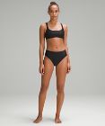 Waterside Bikinihose mit superhohem Bund und hohem Beinausschnitt