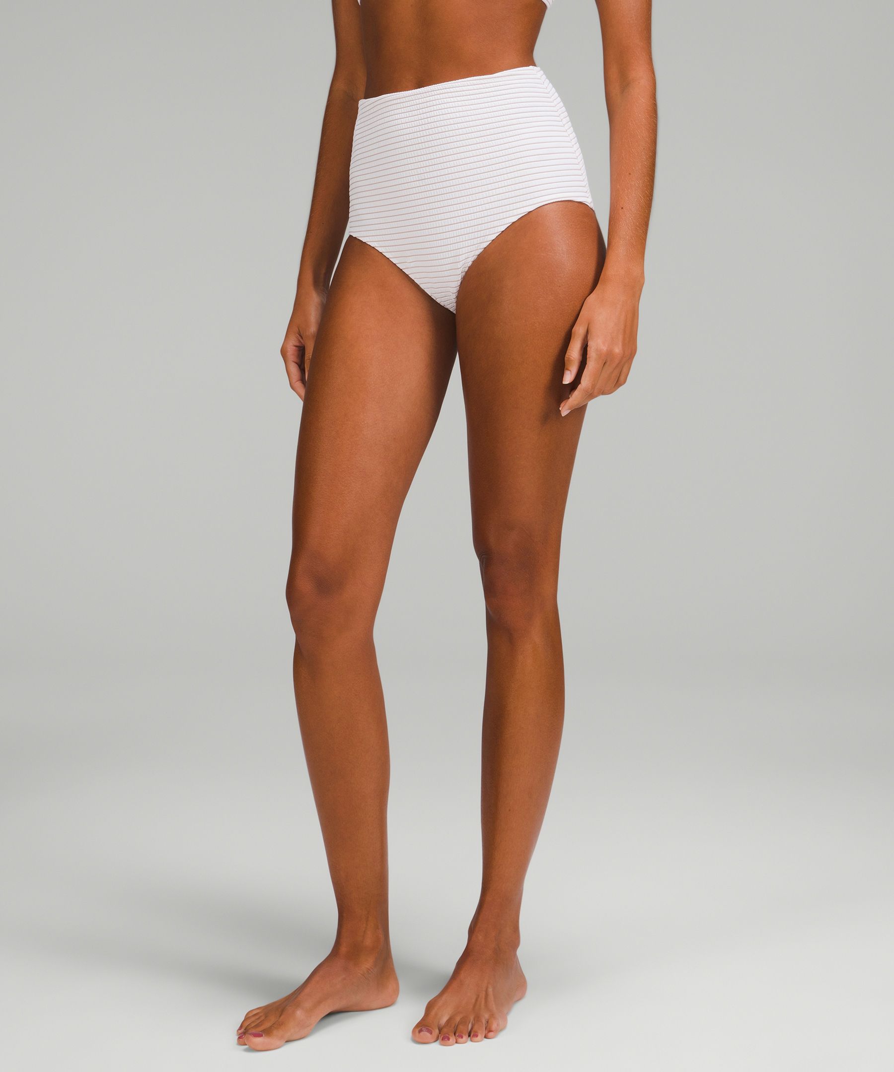 Smocked Swim Bottom *High Waist, Medium Bum Coverage