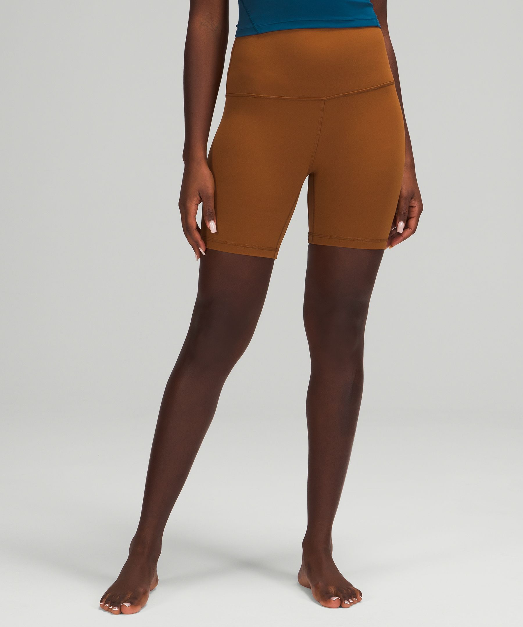 Lululemon Align™ High-rise Shorts 6" In Copper Brown