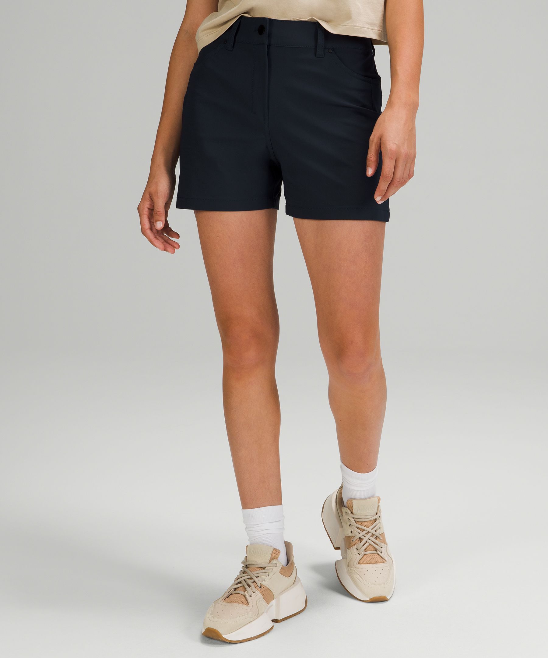 City Sleek High-Rise 5 Pocket Short 4