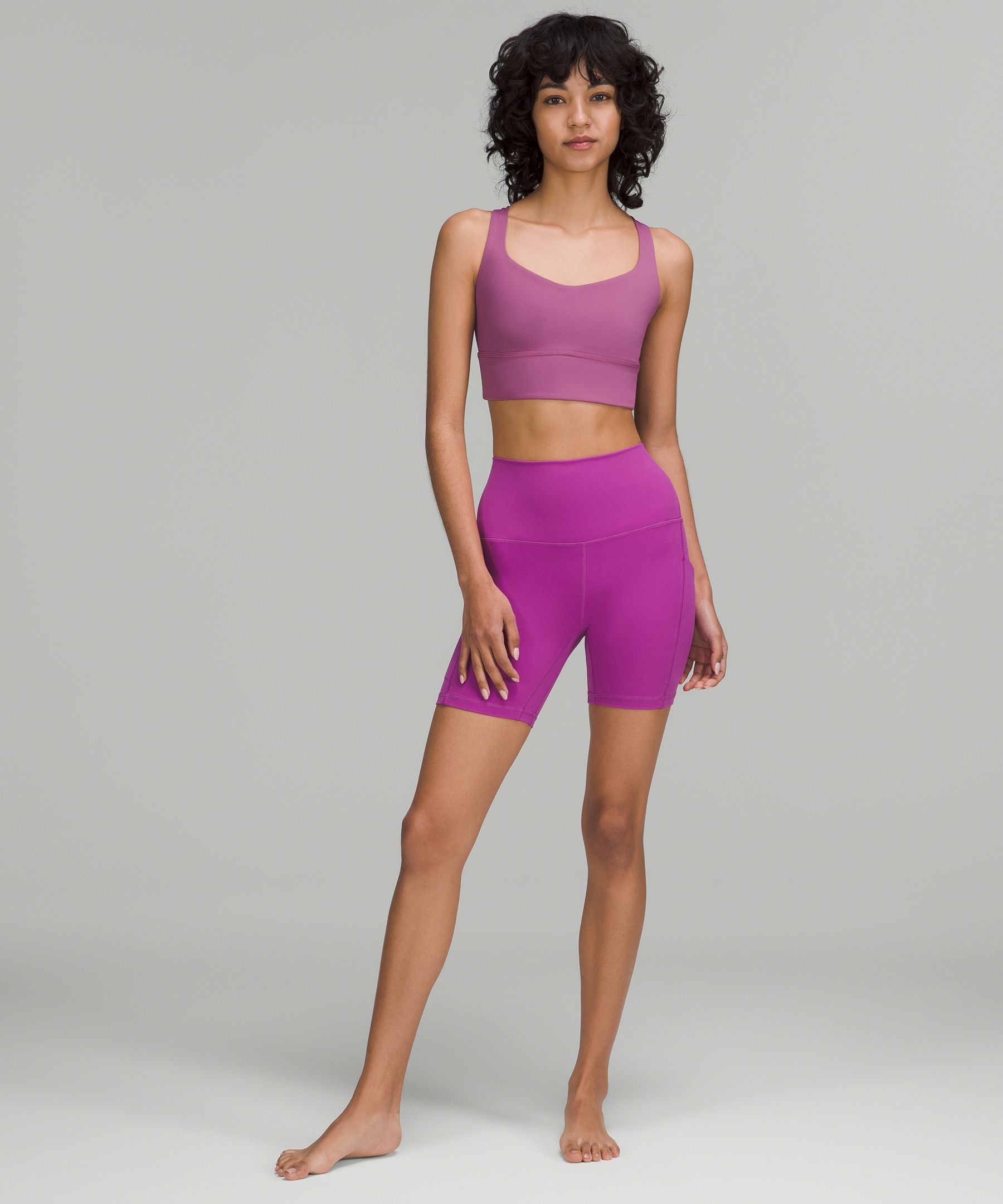 Lululemon Align™ High-rise Shorts With Pockets 6" In Vivid Plum