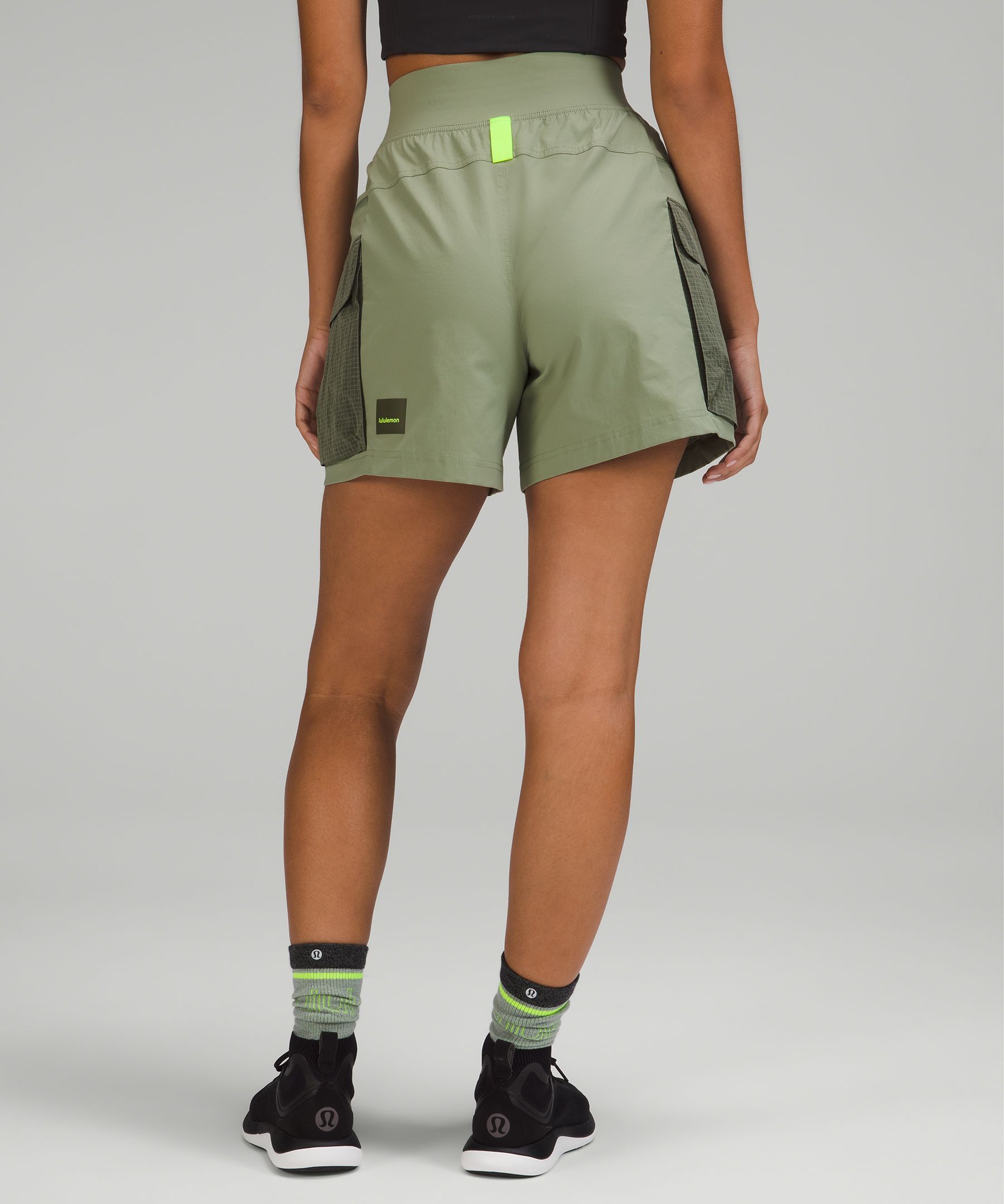 Multi-Pocket Cargo High-Rise Hiking Short 5, Women's Shorts