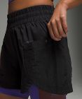 Pantalones cortos de senderismo de talle alto con bolsillos de fácil acceso, 10 cm